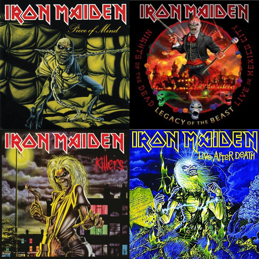 This is a 4 LP Vinyl SKU bundle.
1.This LP Vinyl is brand new.Format: LP VinylMusic Style: Heavy MetalThis item's title is: Piece Of MindArtist: Iron MaidenLabel: SANCTUARY RECORDS (BMG)Barcode: 881034121516Release Date: 6/1/2012
2.This LP Vinyl is brand new.