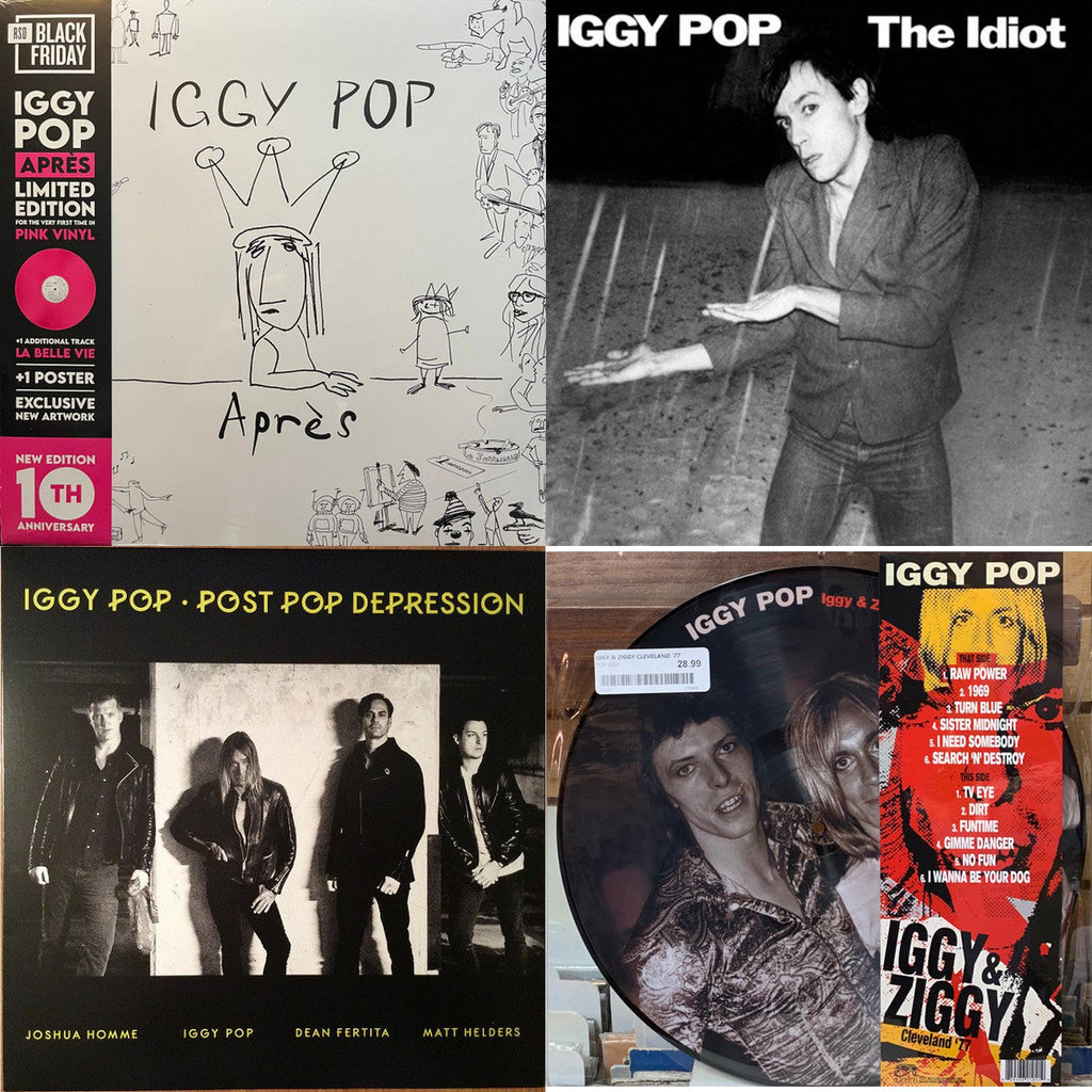 Apres (Deluxe/Pink LP Vinyl) & Idiot & Post Pop Depression (180G/Dl Card) & Iggy & Ziggy: Cleveland 77