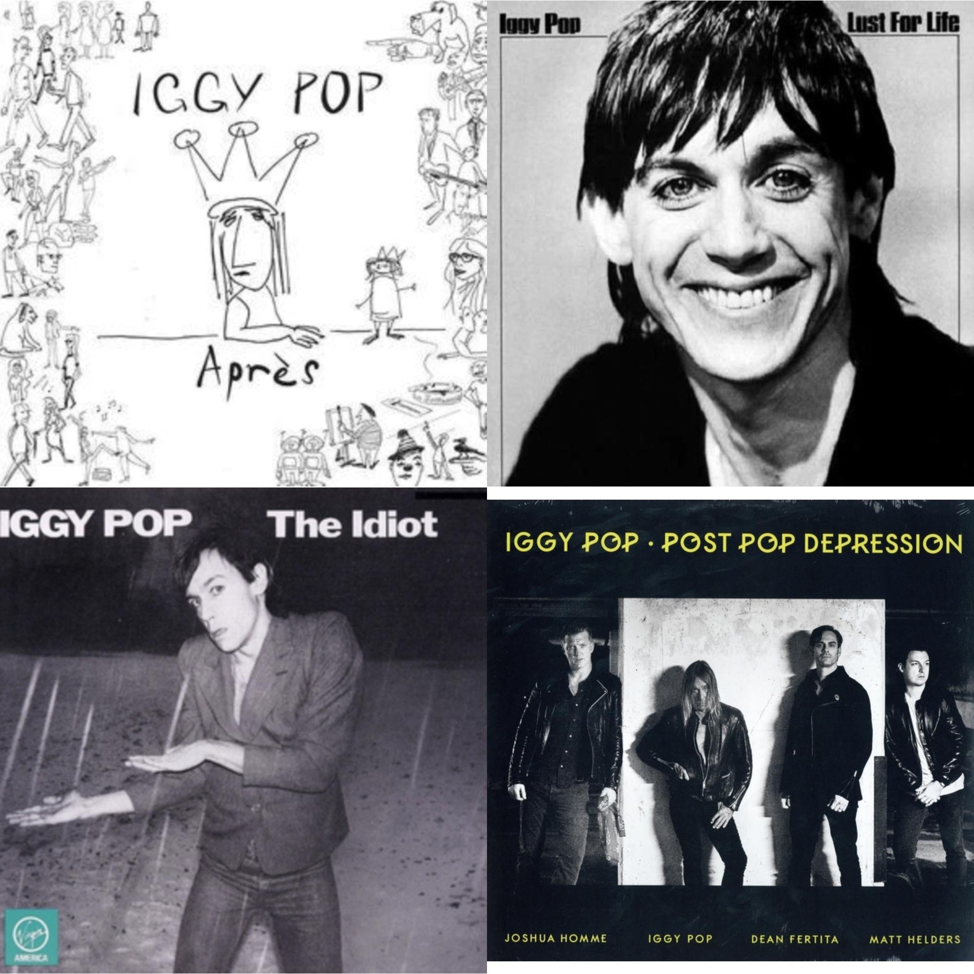 Apres (Deluxe/Pink LP Vinyl) & Lust For Life & Idiot & Post Pop Depression (180G/Dl Card)