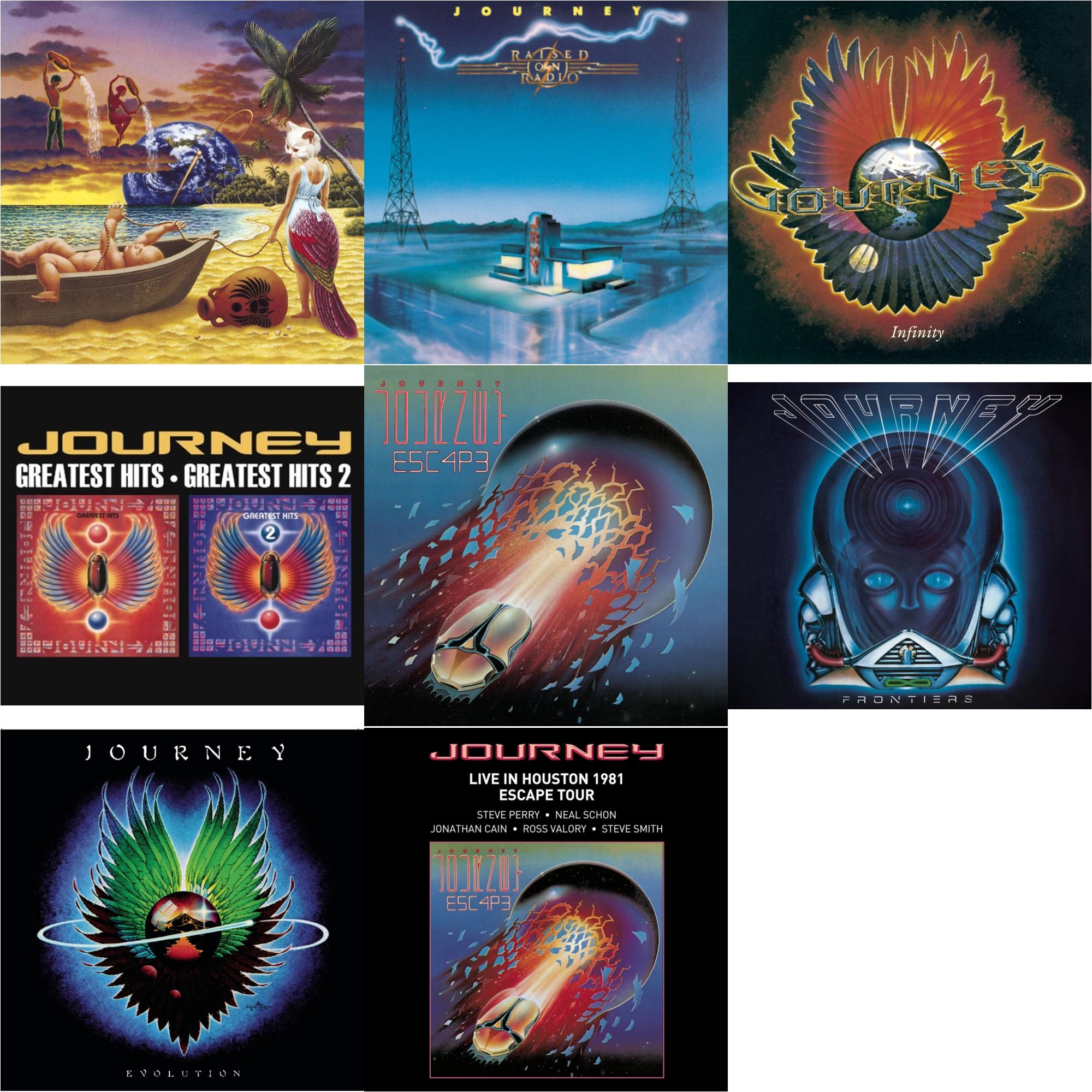 Trial By Fire & Raised On Radio & Infinity & Greatest Hits 1 & 2 & Escape & Frontiers & Evolution & Live In Houston 1981: The Escape Tour