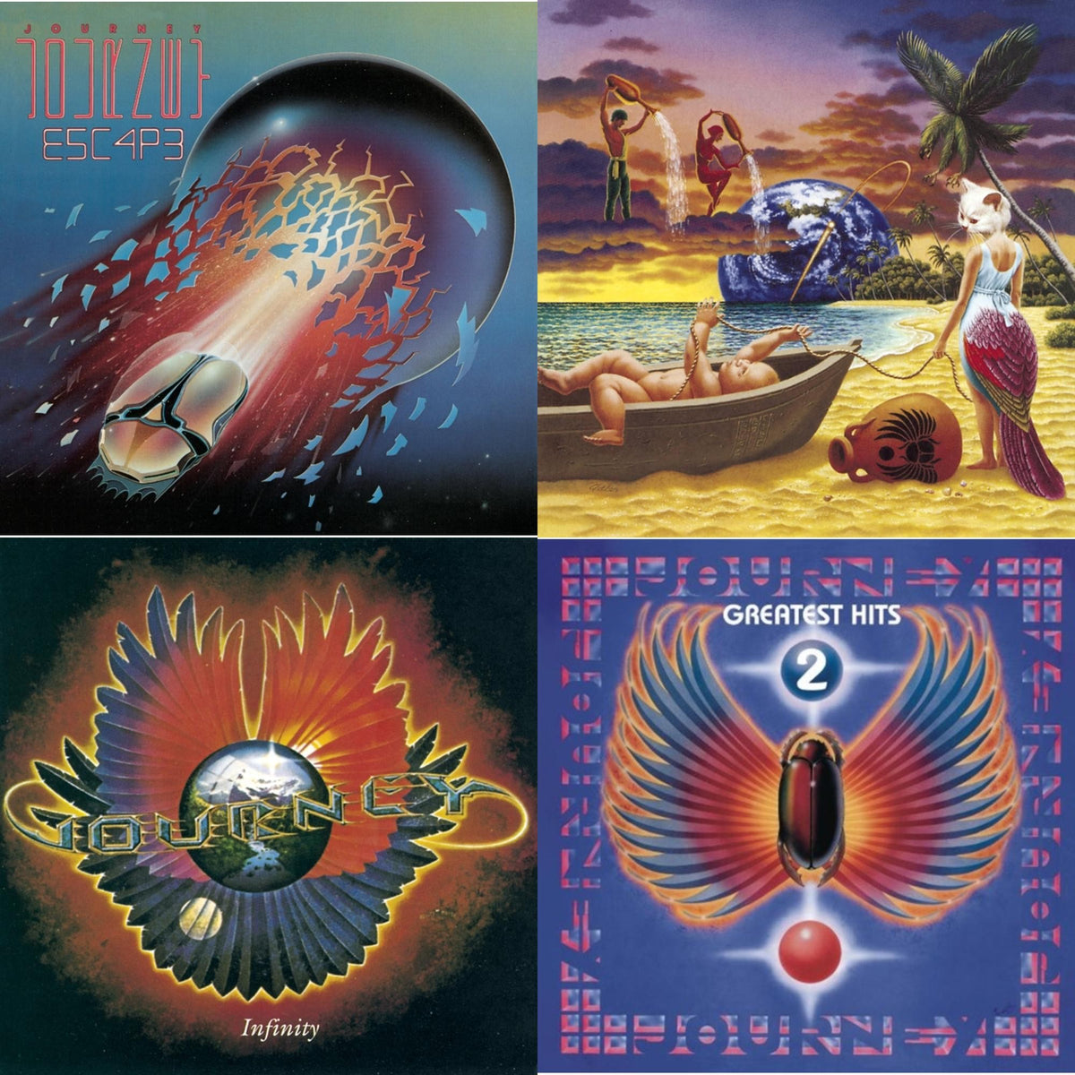 Trial By Fire & Journey's Greatest Hits Vol.2 & Infinity & Escape