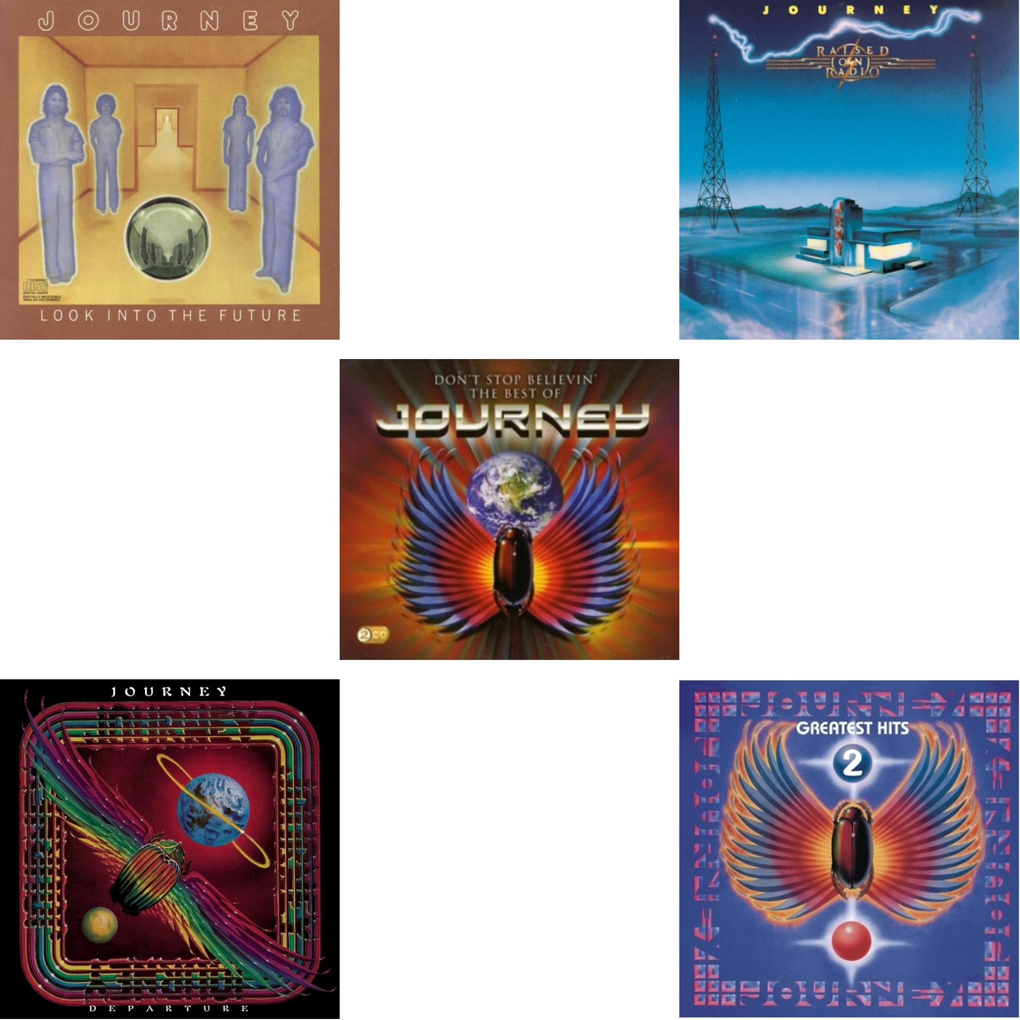 Look Into The Future & Departure & Dont Stop Believin: Best Of & Raised On Radio & Journey's Greatest Hits Vol.2