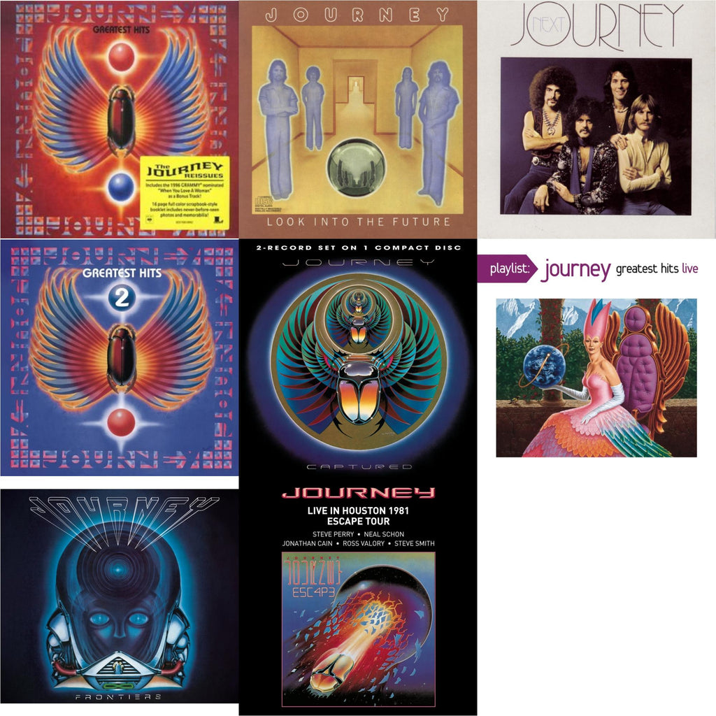 Greatest Hits & Look Into The Future & Next & Journey's Greatest Hits Vol.2 & Captured & Playlist: Journey Greatest Hits Live & Frontiers & Live In Houston 1981: The Escape Tour