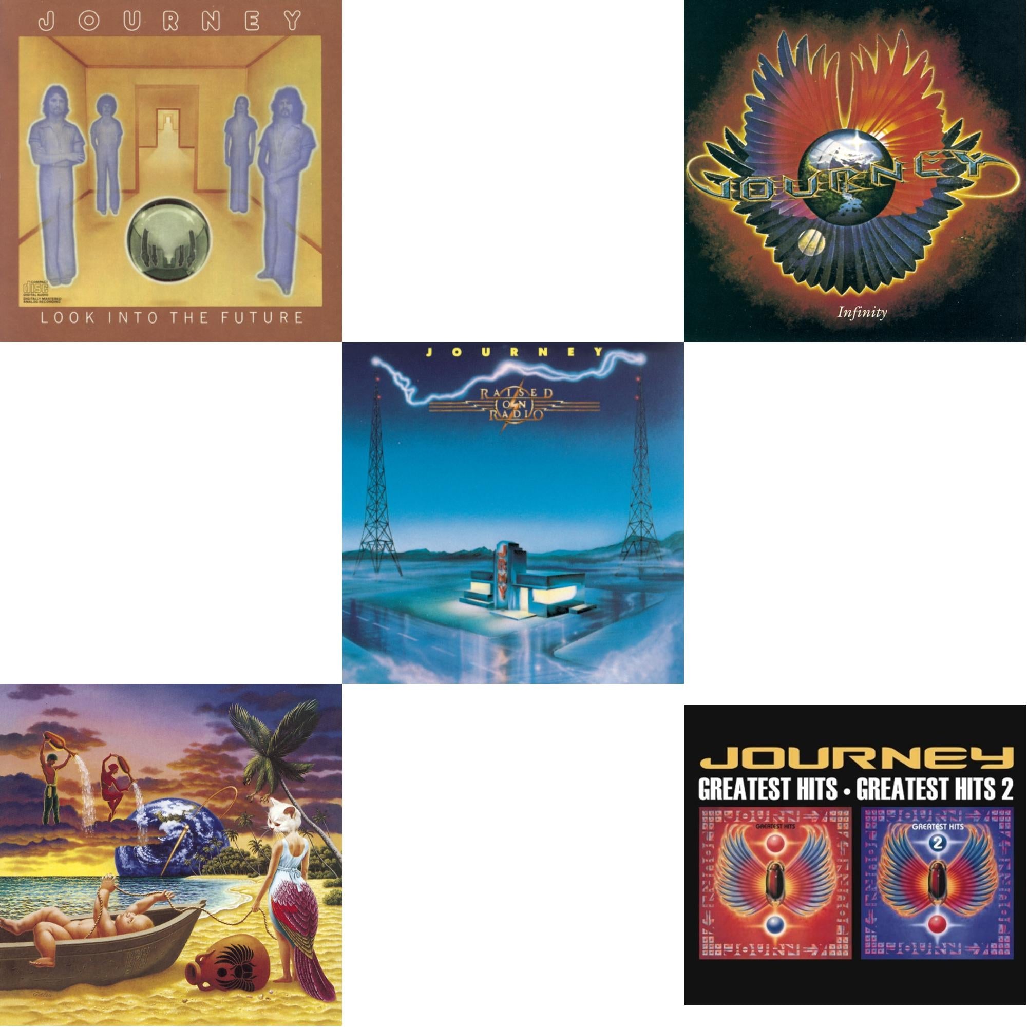 Look Into The Future & Trial By Fire & Raised On Radio & Infinity & Greatest Hits 1 & 2