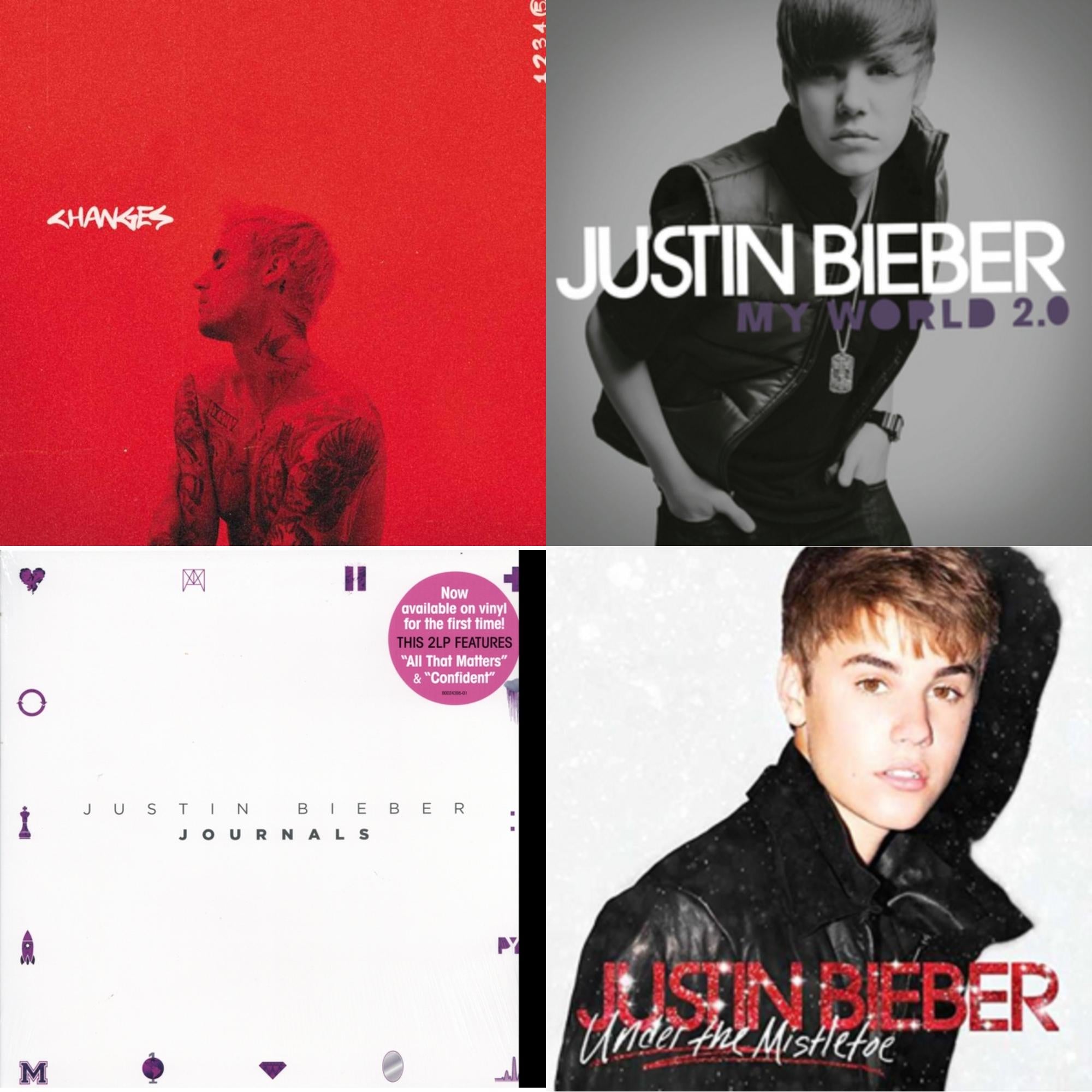 Changes (2LP/Red Vinyl) & My World 2.0 & Journals & Under The Mistletoe