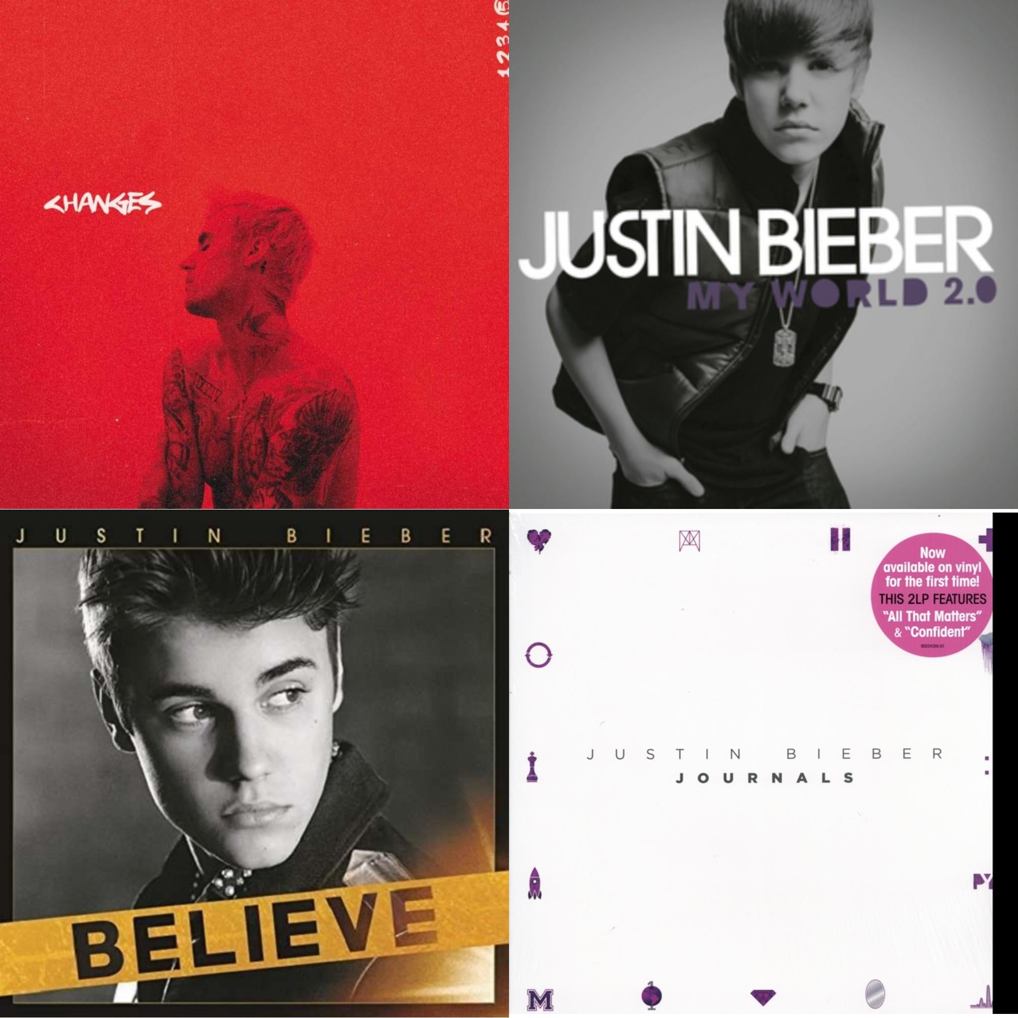 Changes (2LP/Red Vinyl) & My World 2.0 & Believe & Journals
