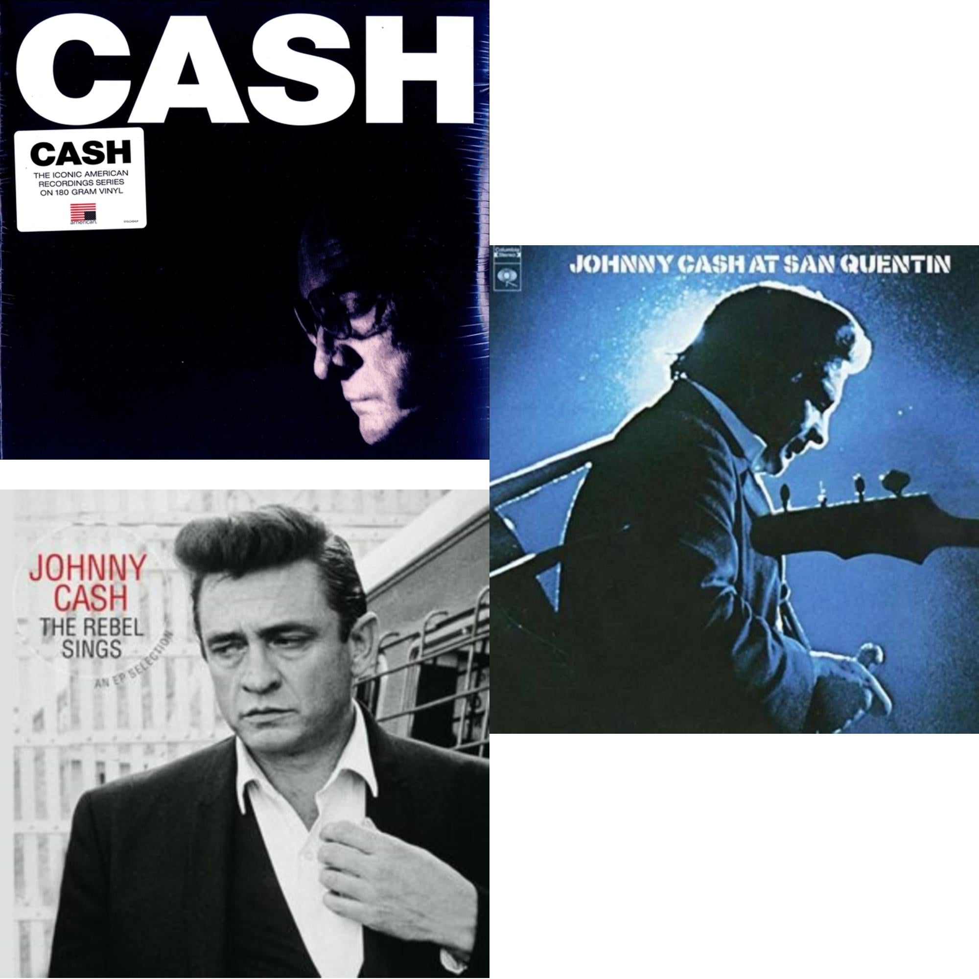 American Iv: The Man Comes Around & Rebel Sings (Crystal Clear & Solid Silver LP Vinyl) & At San Quentin