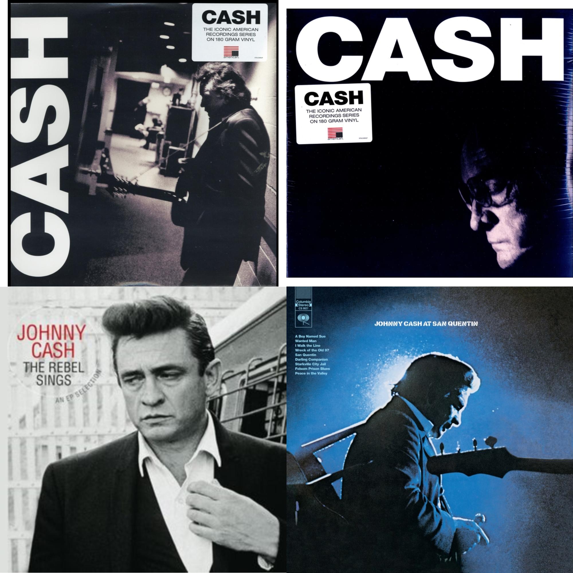 At San Quentin & American Iii: Soitary Man & American Iv: The Man Comes Around & Rebel Sings (Crystal Clear & Solid Silver LP Vinyl)