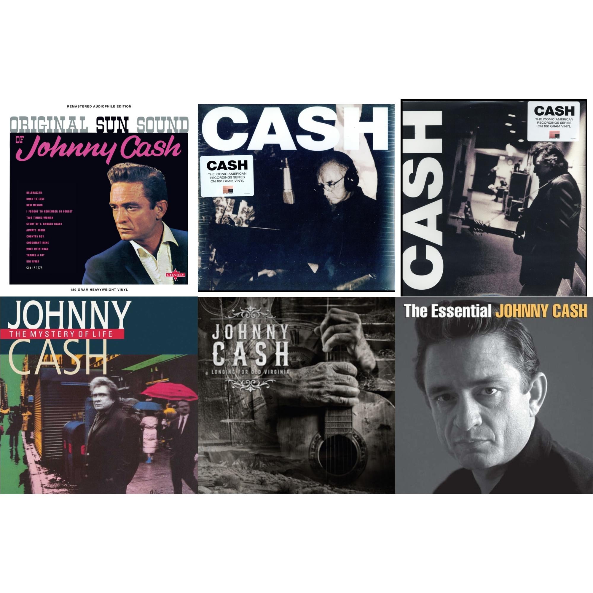 Original Sun Sound Of Johnny Cash & American V: A Hundered Ways & American Iii: Soitary Man & Mystery Of Life & Longing For Old Virginia 1976 (2LP) & Essential Johnny Cash