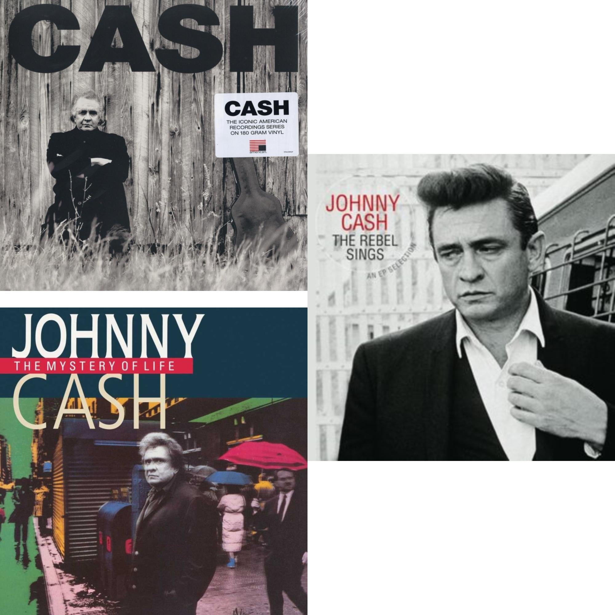 American Ii: Unchained (180G) & Mystery Of Life & Rebel Sings (Crystal Clear & Solid Silver LP Vinyl)