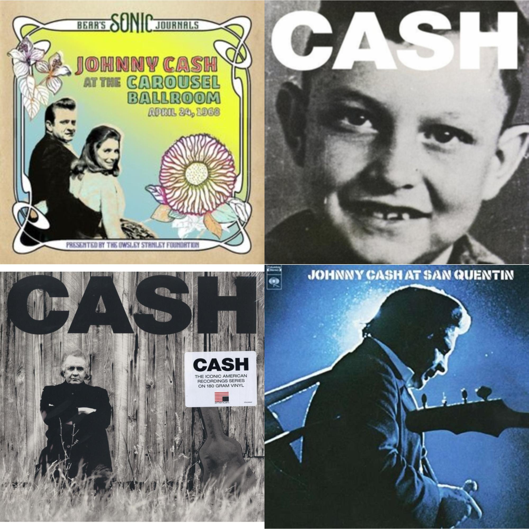 Bear's Sonic Journals: Johnny Cash, At The Carousel Ballroom, April 24, 1968 (2LP) & American Vi: Ain't No Grave & American Ii: Unchained (180G) & At San Quentin