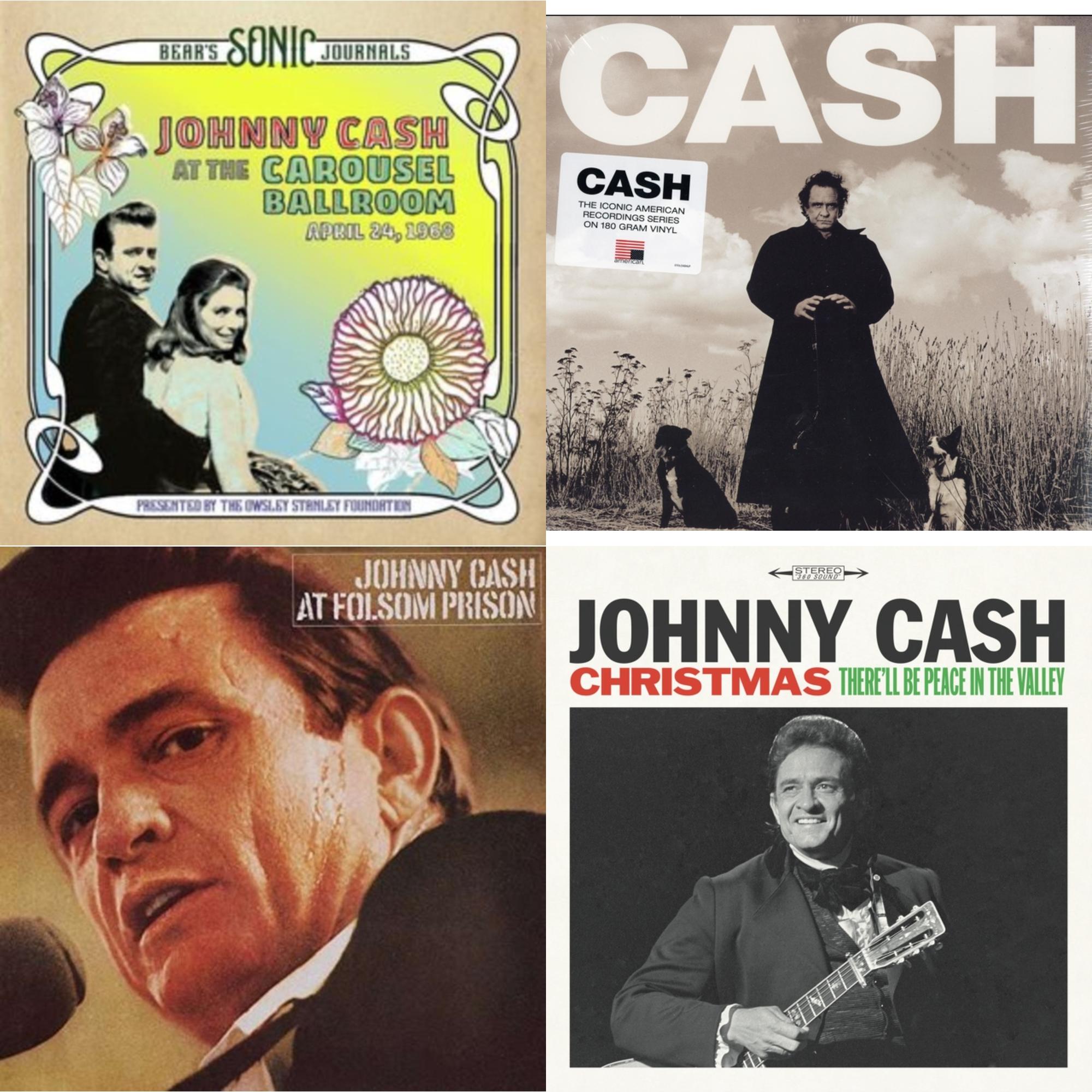 Bear's Sonic Journals: Johnny Cash, At The Carousel Ballroom, April 24, 1968 (2LP) & American Recordings & At Folsom Prison & Christmas: There'll Be Peace In The Valley