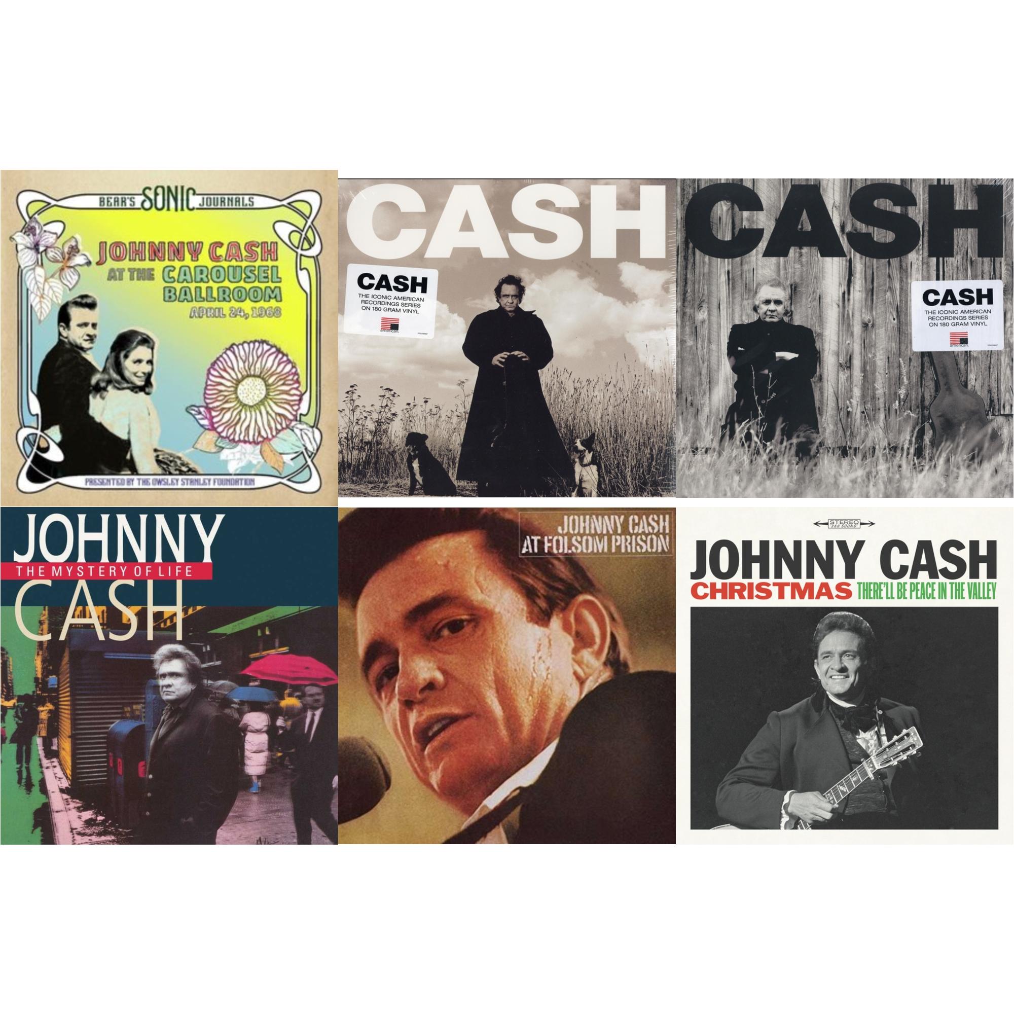 Bear's Sonic Journals: Johnny Cash, At The Carousel Ballroom, April 24, 1968 (2LP) & American Recordings & American Ii: Unchained (180G) & Mystery Of Life & At Folsom Prison & Christmas: There'll Be Peace In The Valley
