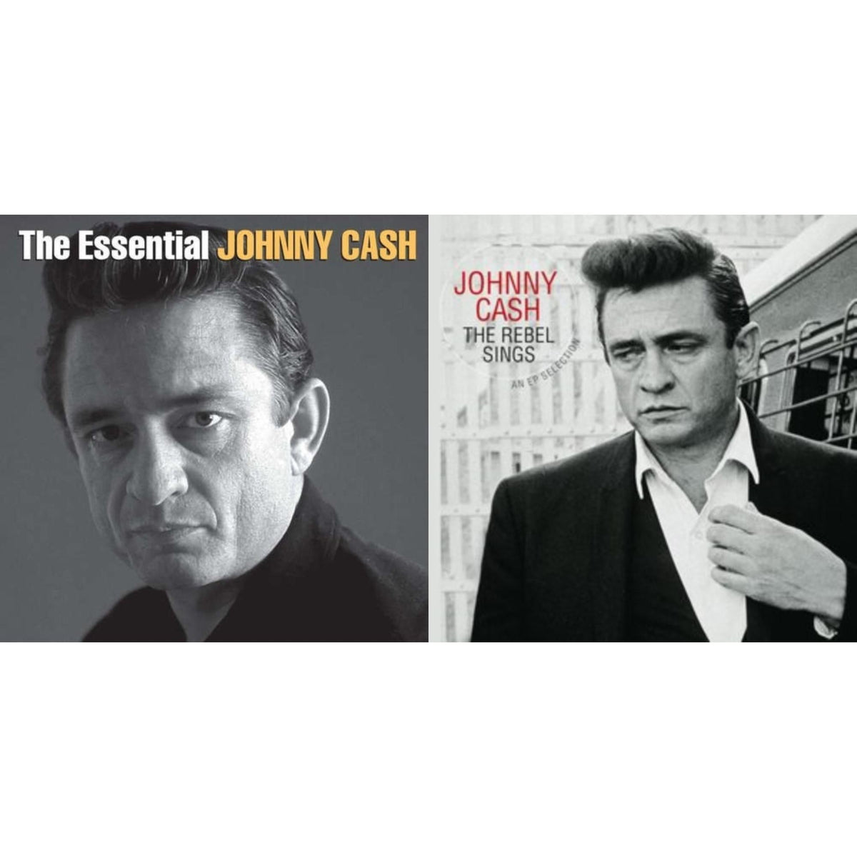 Johnny Cash - Rebel Sings (Crystal Clear & Solid Silver LP Vinyl) & Essential Johnny Cash