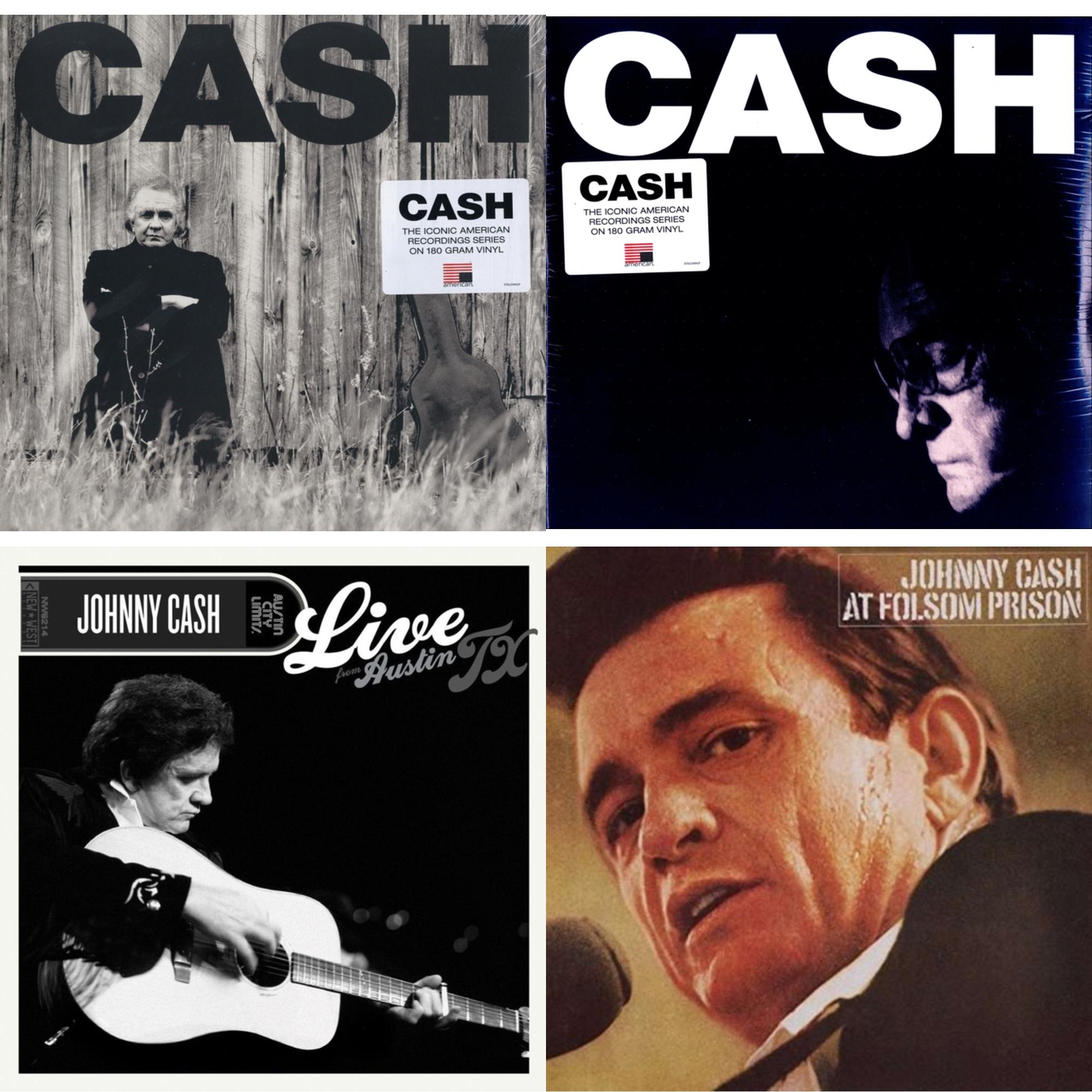 American Ii: Unchained (180G) & American Iv: The Man Comes Around & Live From Austin, Tx (Green & Black Marble LP Vinyl/50Th Anniversary) & At Folsom Prison