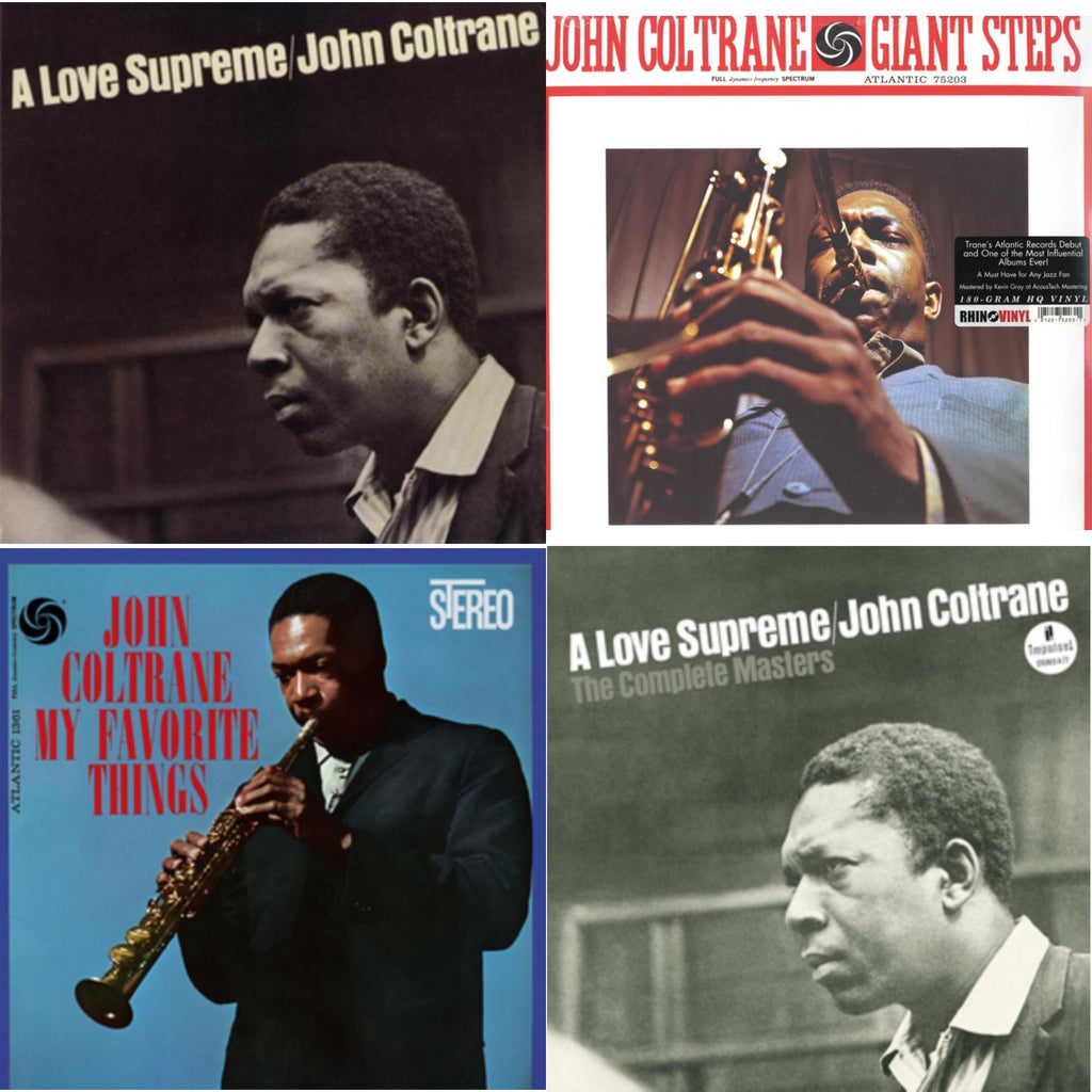 This is a 4 LP Vinyl SKU bundle.
1.This LP Vinyl is brand new.Format: LP VinylMusic Style: Free JazzThis item's title is: Love SupremeArtist: John ColtraneLabel: IMPULSEBarcode: 011105015516Release Date: 6/20/1995
2.This LP Vinyl is brand new.