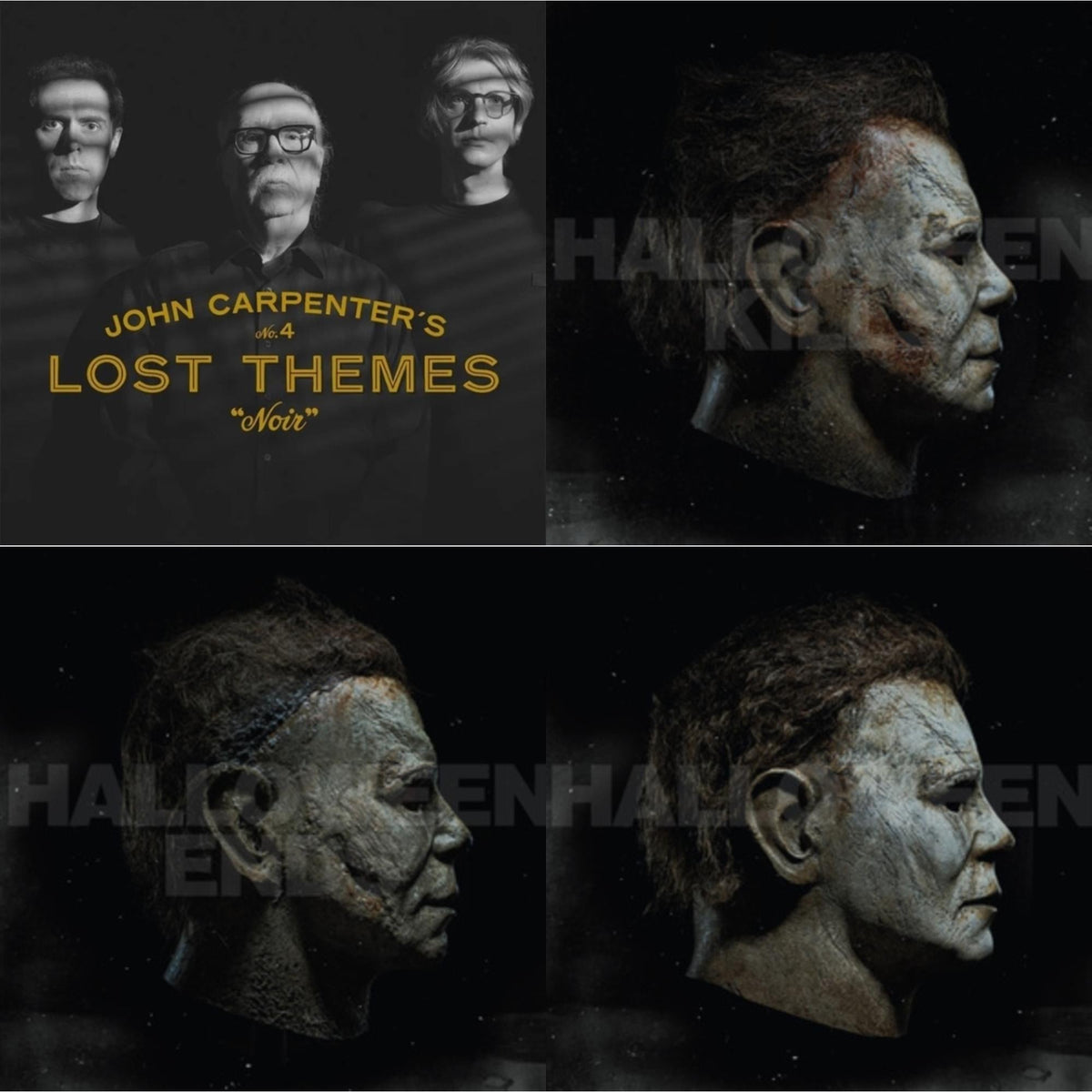 Lost Themes Iv: Noir (Tan & Black Marble LP Vinyl/7Inch) & Halloween Kills Ost (Expanded Edition/2LP/Orange W/ Green Splatter Vinyl) & Halloween Ends Ost (Expanded Edition/2LP/Orange W/ Red Splatter Vinyl)