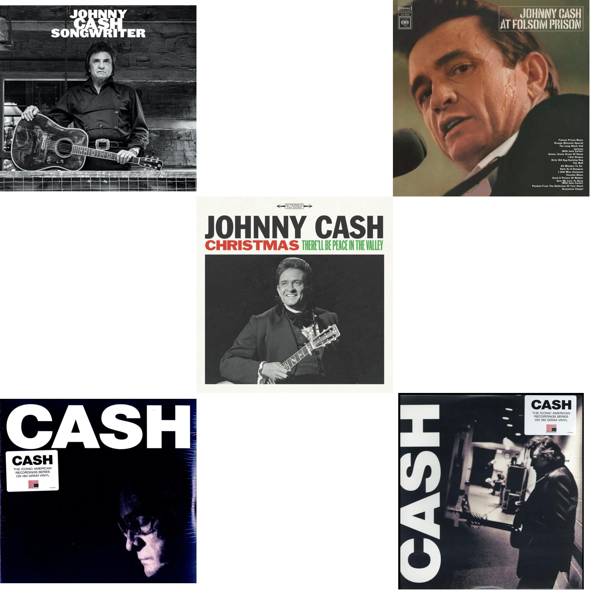At Folsom Prison & Songwriter & American Iii: Soitary Man & American Iv: The Man Comes Around & Christmas: There'll Be Peace In The Valley