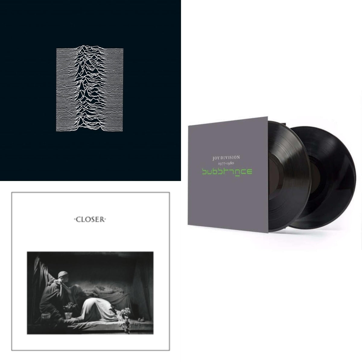 Joy Division - Unknown Pleasures & Closer  (180G) & Substance (2LP/180G)
