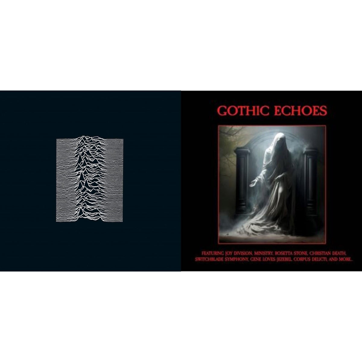 Unknown Pleasures & Gothic Echoes (Red LP Vinyl)