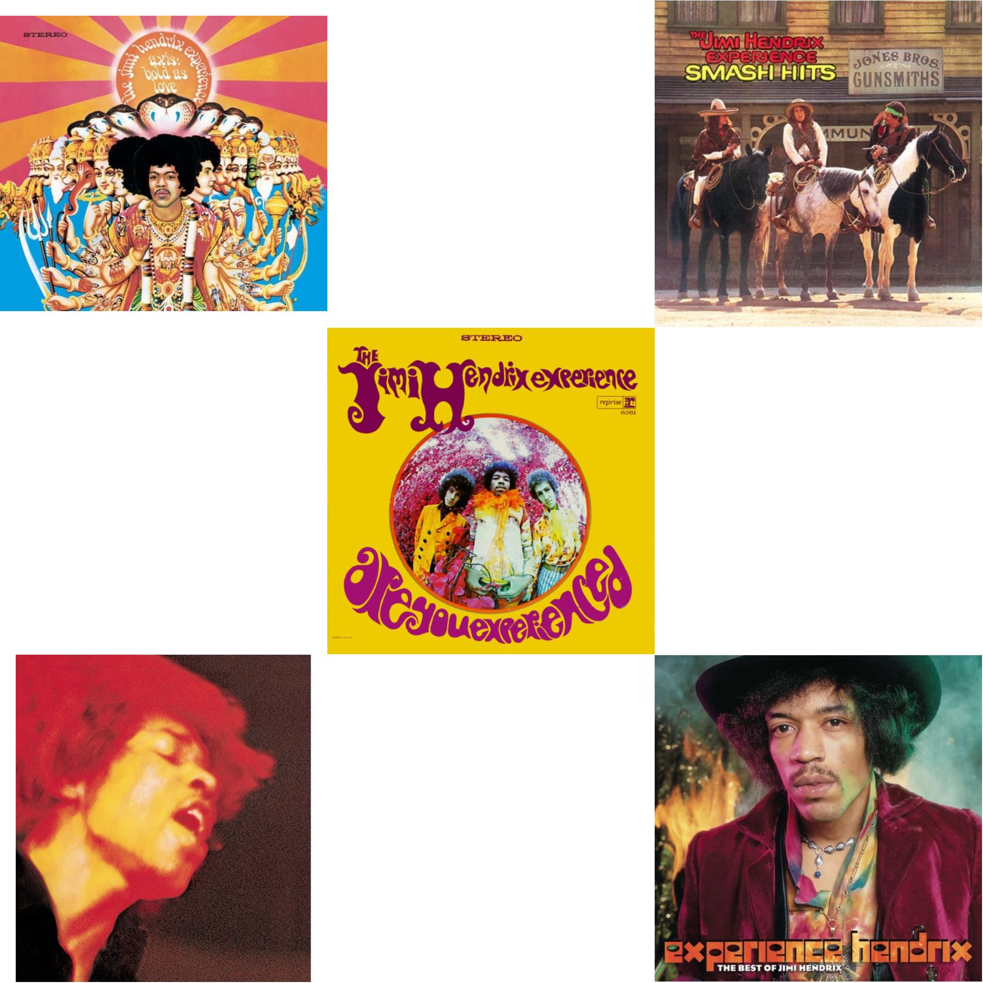 Axis: Bold As Love (180G) & Electric Ladyland (180G) & Are You Experienced (180G) & Smash Hits (150G LP Vinyl/Original Poster Reproduction) & Experience Hendrix: Best Of Jimi Hendrix (2LP/150G)