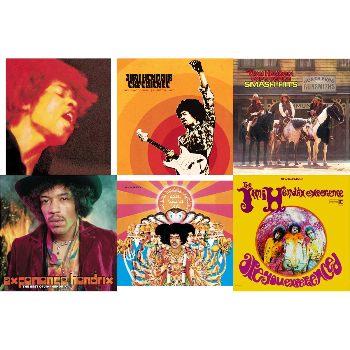 Jimi Experience Hendrix - Jimi Hendrix Experience: Live At The Hollywood Bowl: August 18, 1967 & Axis: Bold As Love (180G) & Electric Ladyland (180G) & Are You Experienced (180G) & Smash Hits (150G LP Vinyl/Original Poster Reproduction) & Experience