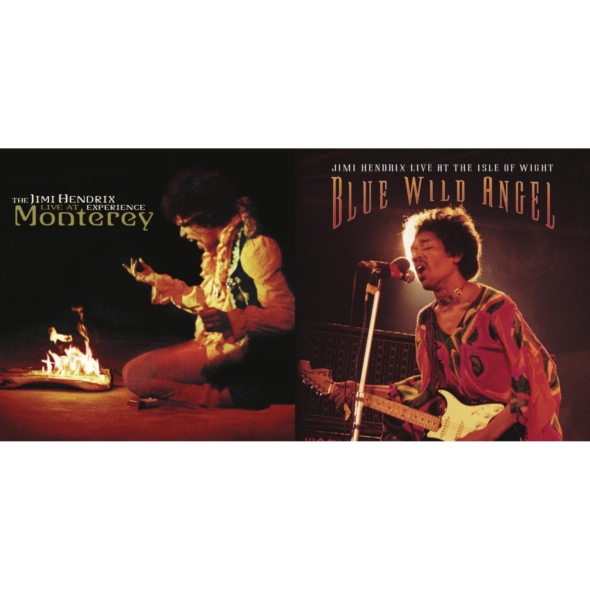 Jimi Hendrix - Live At Monterey & Blue Wild Angel: Jimi Hendrix Live At The Isle Of Wight - CD Bundle