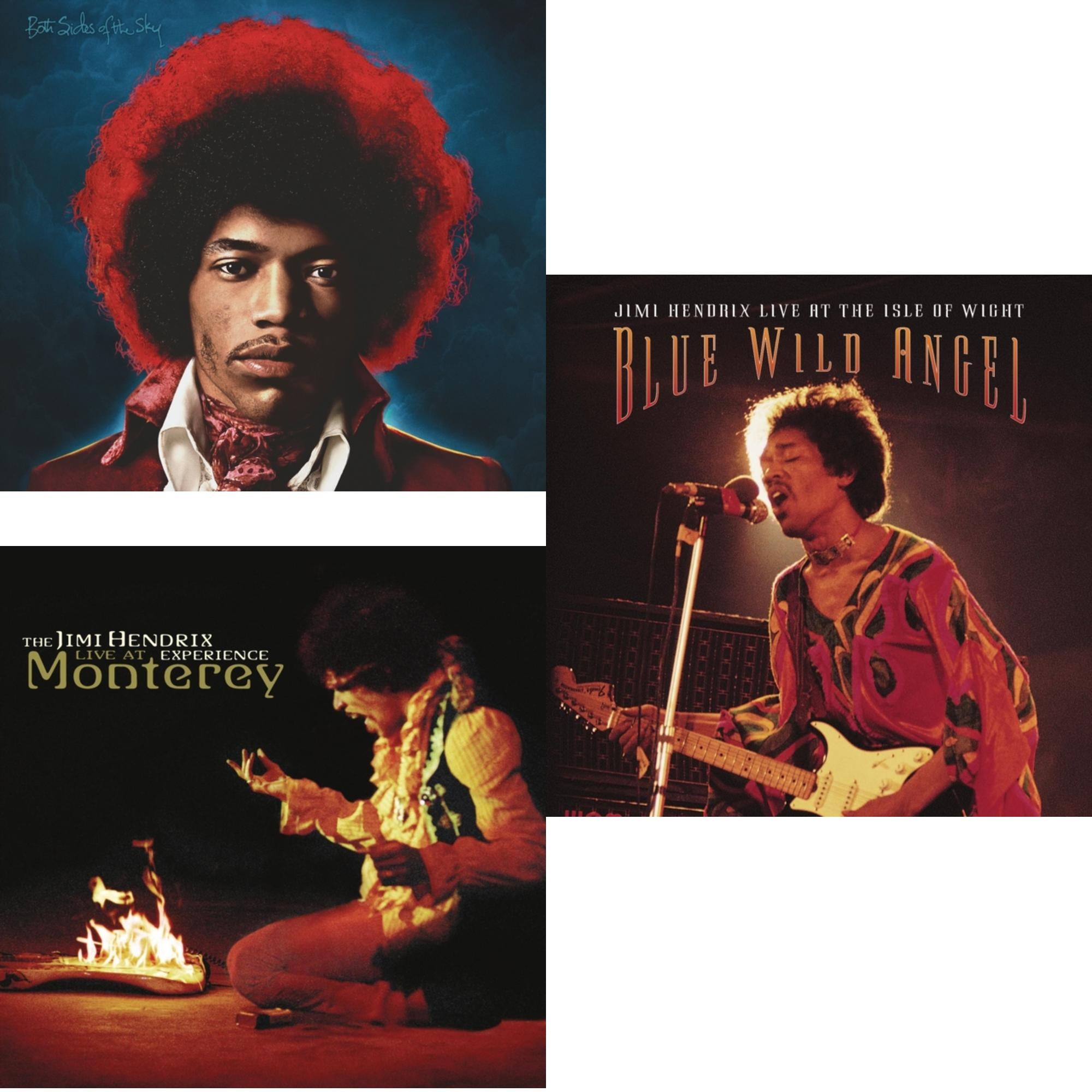 Both Sides Of The Sky & Live At Monterey & Blue Wild Angel: Jimi Hendrix Live At The Isle Of Wight