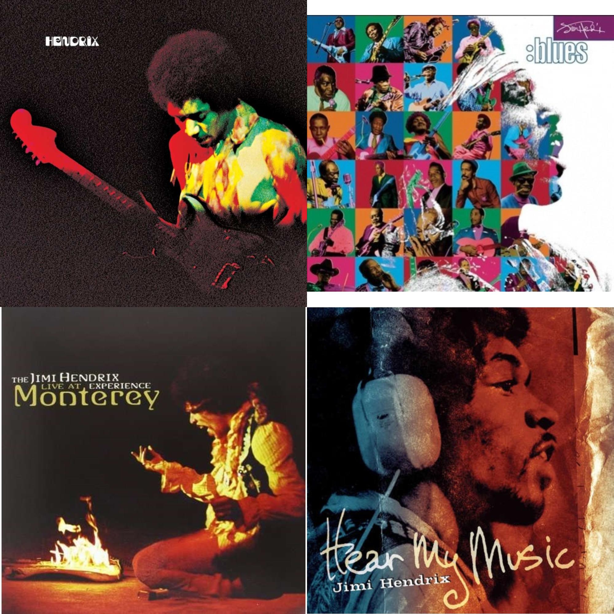 Band Of Gypsys (180G/50Th Anniversary/Booklet/Images/Essay By John Mcdermott/Poster) & Blues (2LP/180G/Gatefold) & Live At Monterey (180G) & Hear My Music (2LP/Gatefold) (180G)