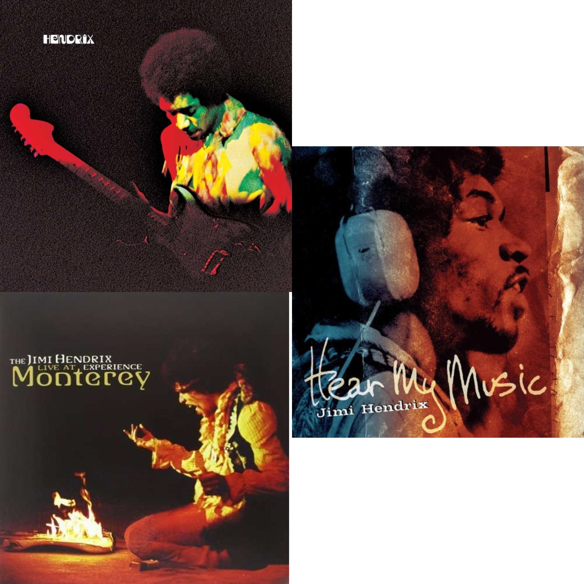 Band Of Gypsys (180G/50Th Anniversary/Booklet/Images/Essay By John Mcdermott/Poster) & Live At Monterey (180G) & Hear My Music (2LP/Gatefold) (180G)