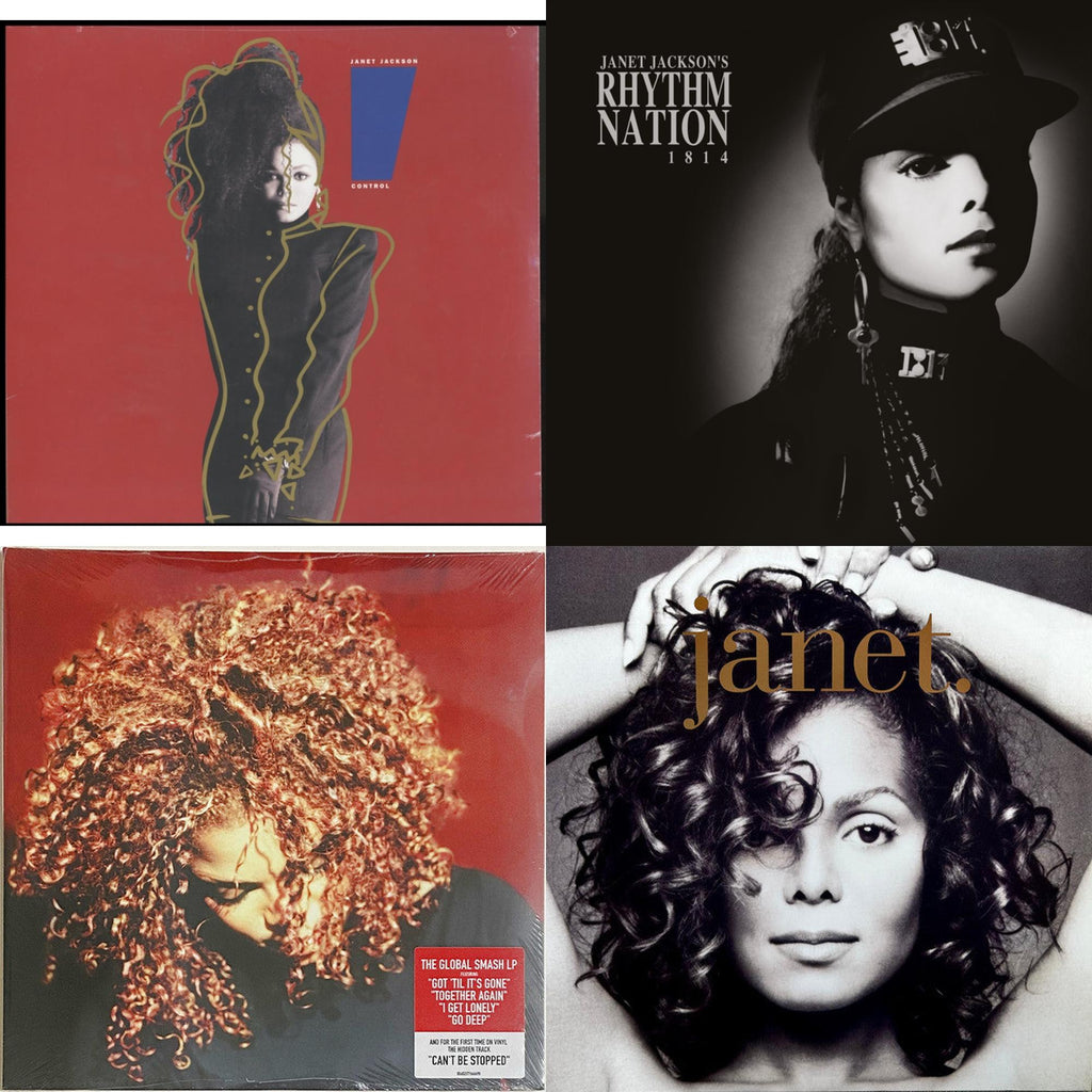 Control & Janet Jackson's Rhythm Nation 1814 (2 LP) & Velvet Rope (2LP) & Janet. (2 LP)