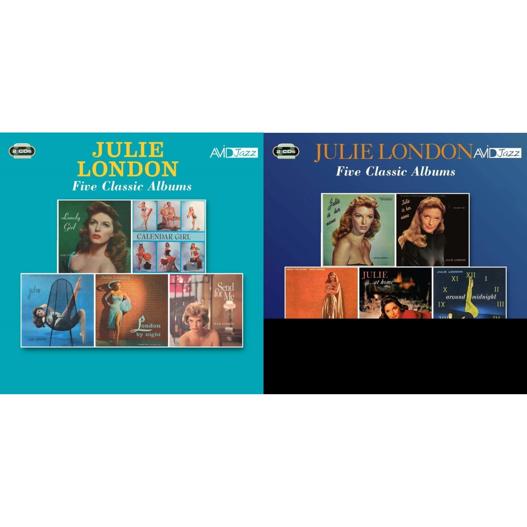 Lonely Girl / Calendar Girl / Julie / London By Night / Send For Me & Julie Is Her Name / Julie Is Her Name Vol 2 / About The Blues / Julie…At Home / Around Midnight