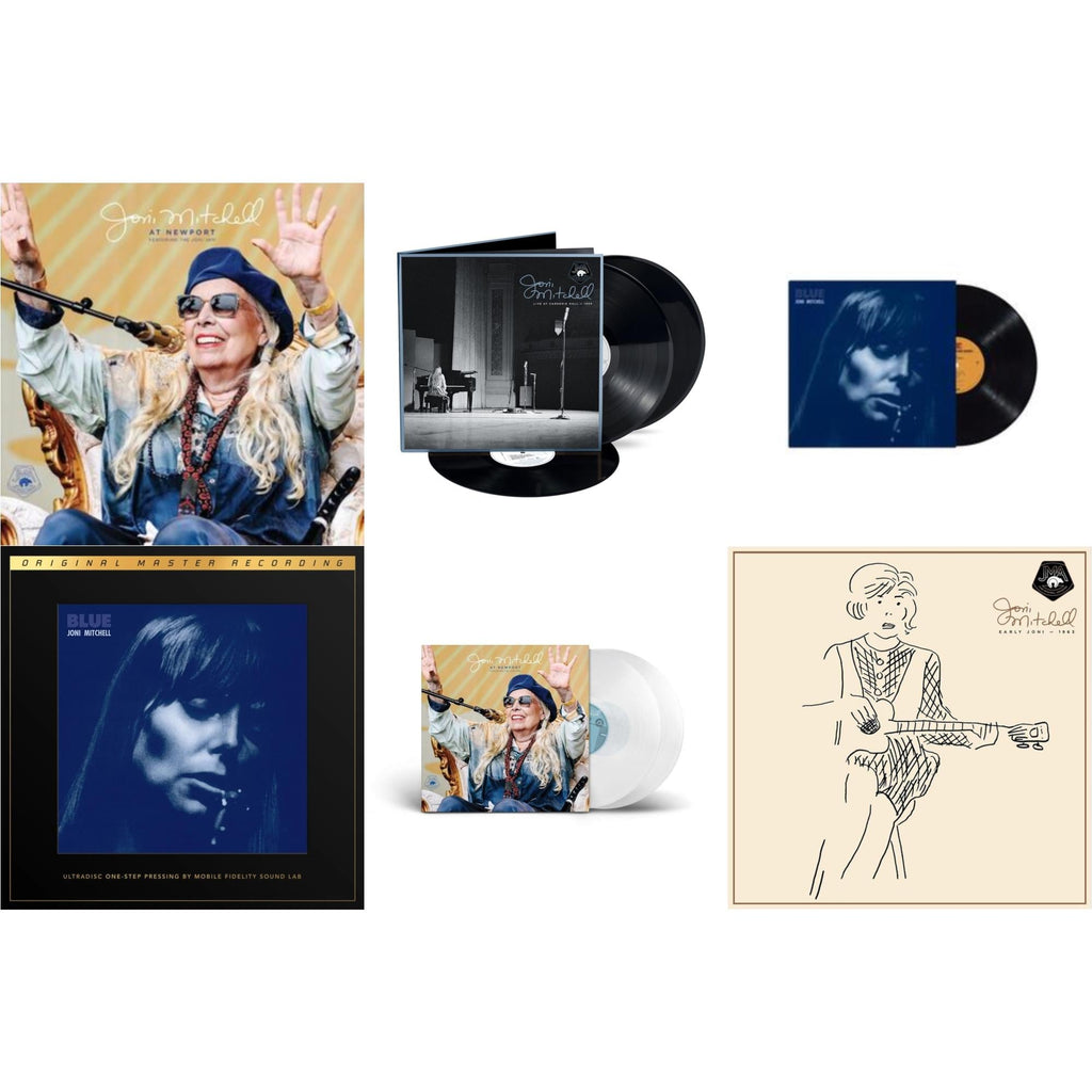 At Newport (2LP/Clear Vinyl) & At Newport (2LP) & Blue & Live At Carnegie Hall 1969 (3LP) & Early Joni - 1963 & Blue (2LP Box/180G/45RPM Supervinyl Ultradisc One-Step/Limited/Numbered)