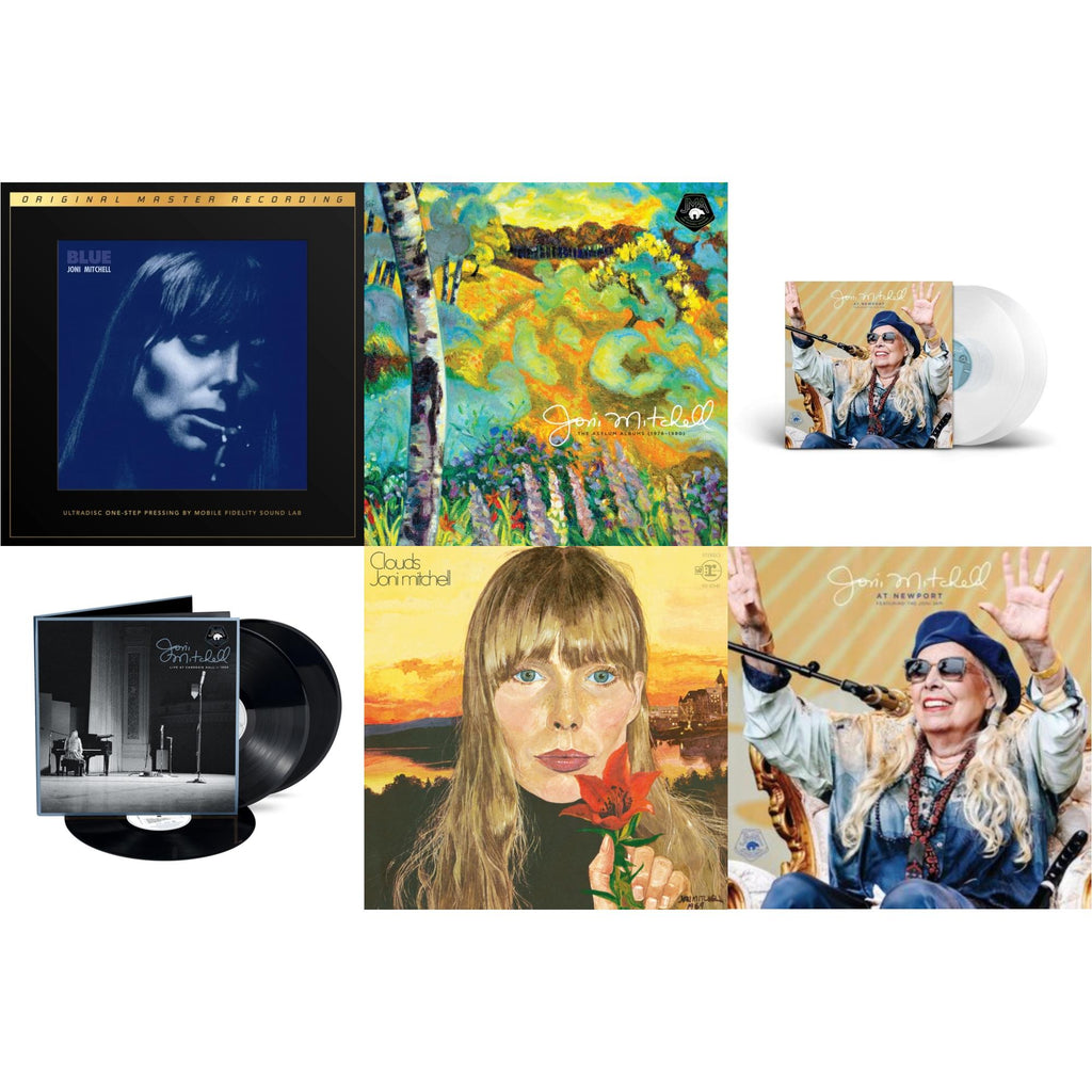 This is a 6 LP Vinyl SKU bundle.
1.This LP Vinyl is brand new.Format: LP VinylThis item's title is: At Newport (2LP/Clear Vinyl)Artist: Joni MitchellLabel: Rhino Records (2)Barcode: 081227820817Release Date: 7/28/2023
2.This LP Vinyl is brand new.