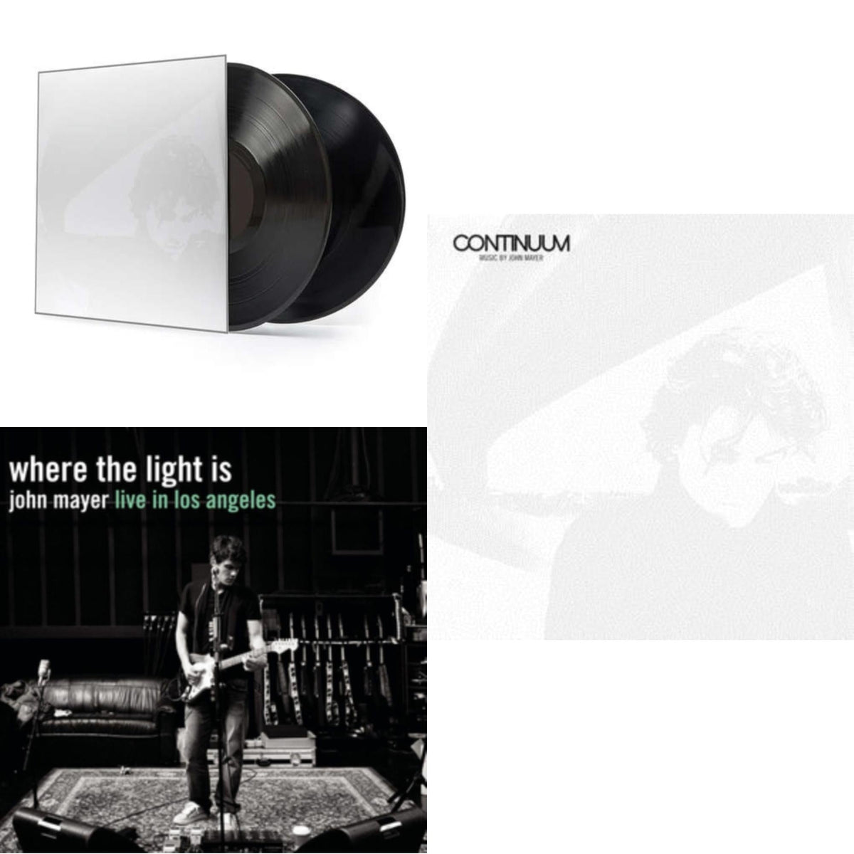 This is a 3 LP Vinyl SKU bundle.
1.This LP Vinyl is brand new.Format: LP VinylMusic Style: Blues RockThis item's title is: Where The Light Is (4LP)Artist: John MayerLabel: MUSIC ON VINYLBarcode: 8713748982959Release Date: 2/27/2012
2.This LP Vinyl is brand new.