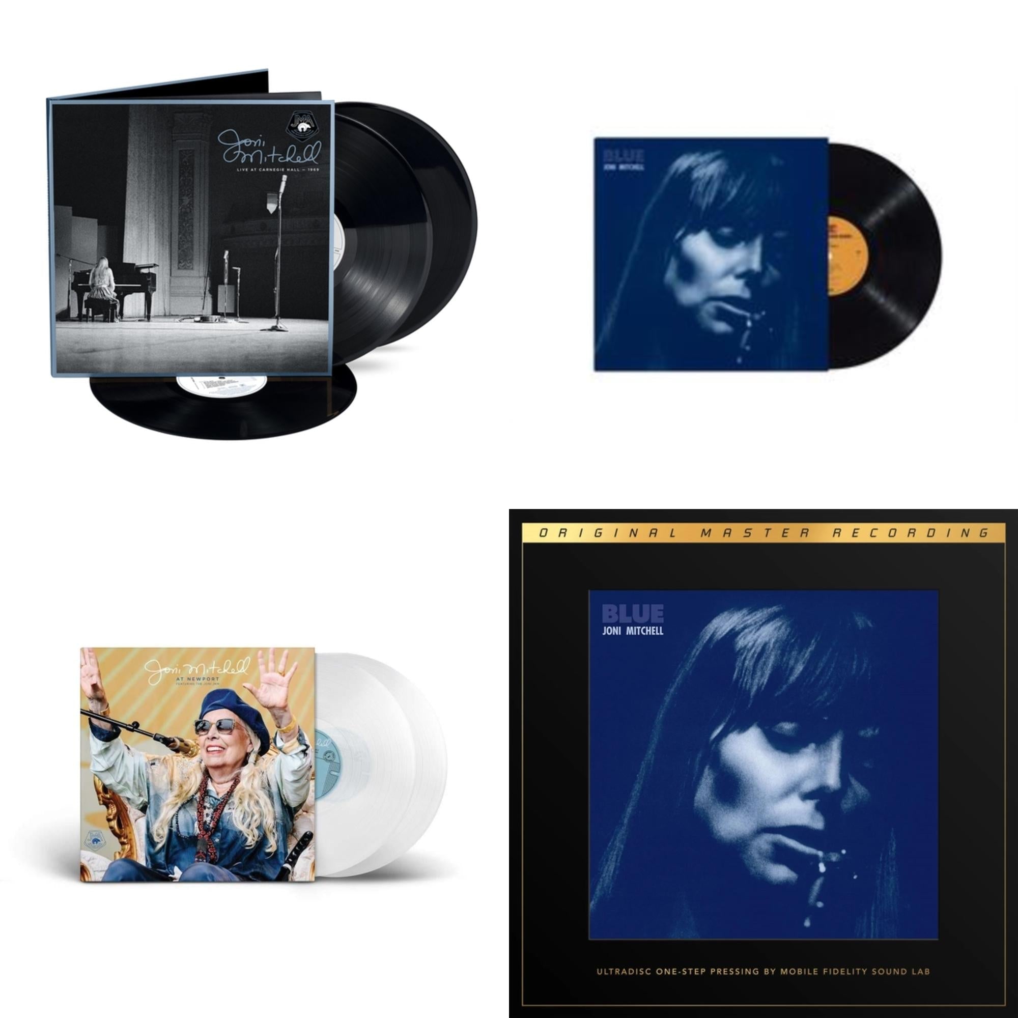 At Newport (2LP/Clear Vinyl) & Blue & Live At Carnegie Hall 1969 (3LP) & Blue (2LP Box/180G/45RPM Supervinyl Ultradisc One-Step/Limited/Numbered)