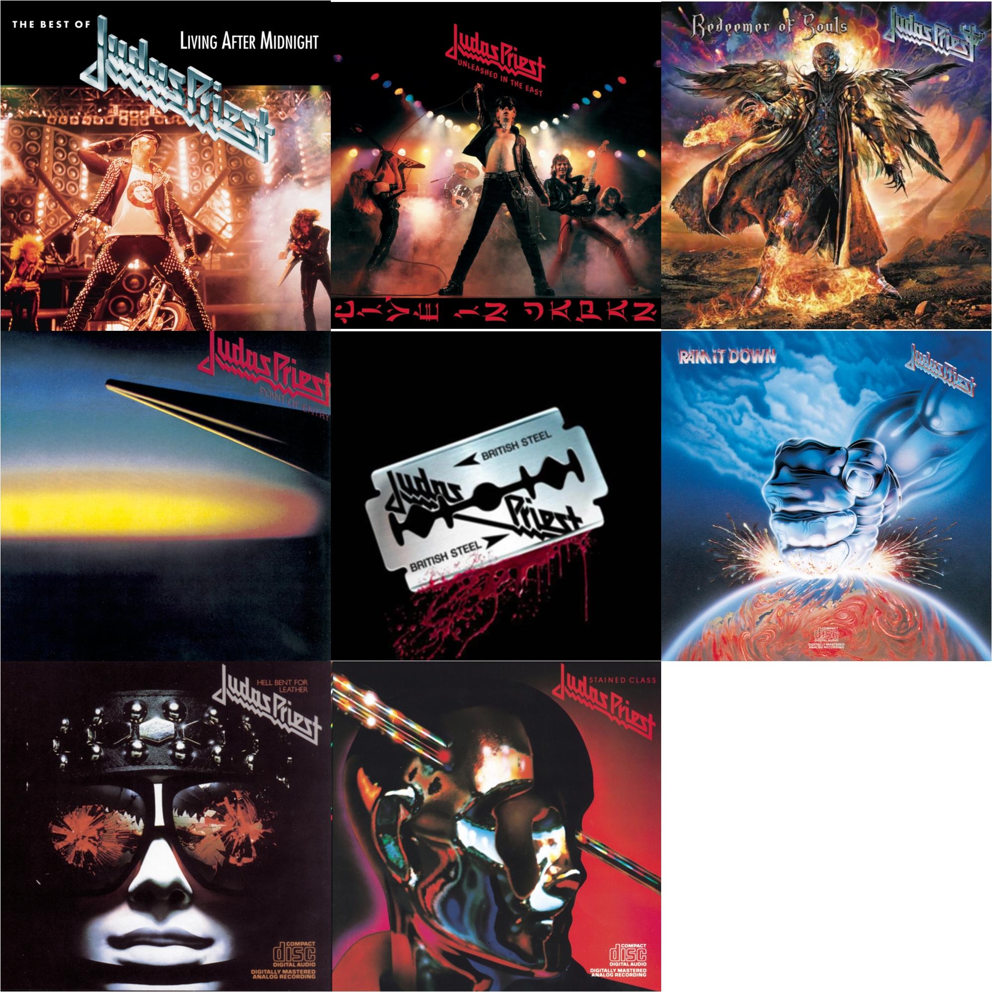 Best Of Judas Priest: Living After Midnight & British Steel (30Th Anniversary Legacy Edition) & Ram It Down & Stained Class & Hell Bent For Leather & Point Of Entry & Unleashed In The East & Redeemer Of Souls