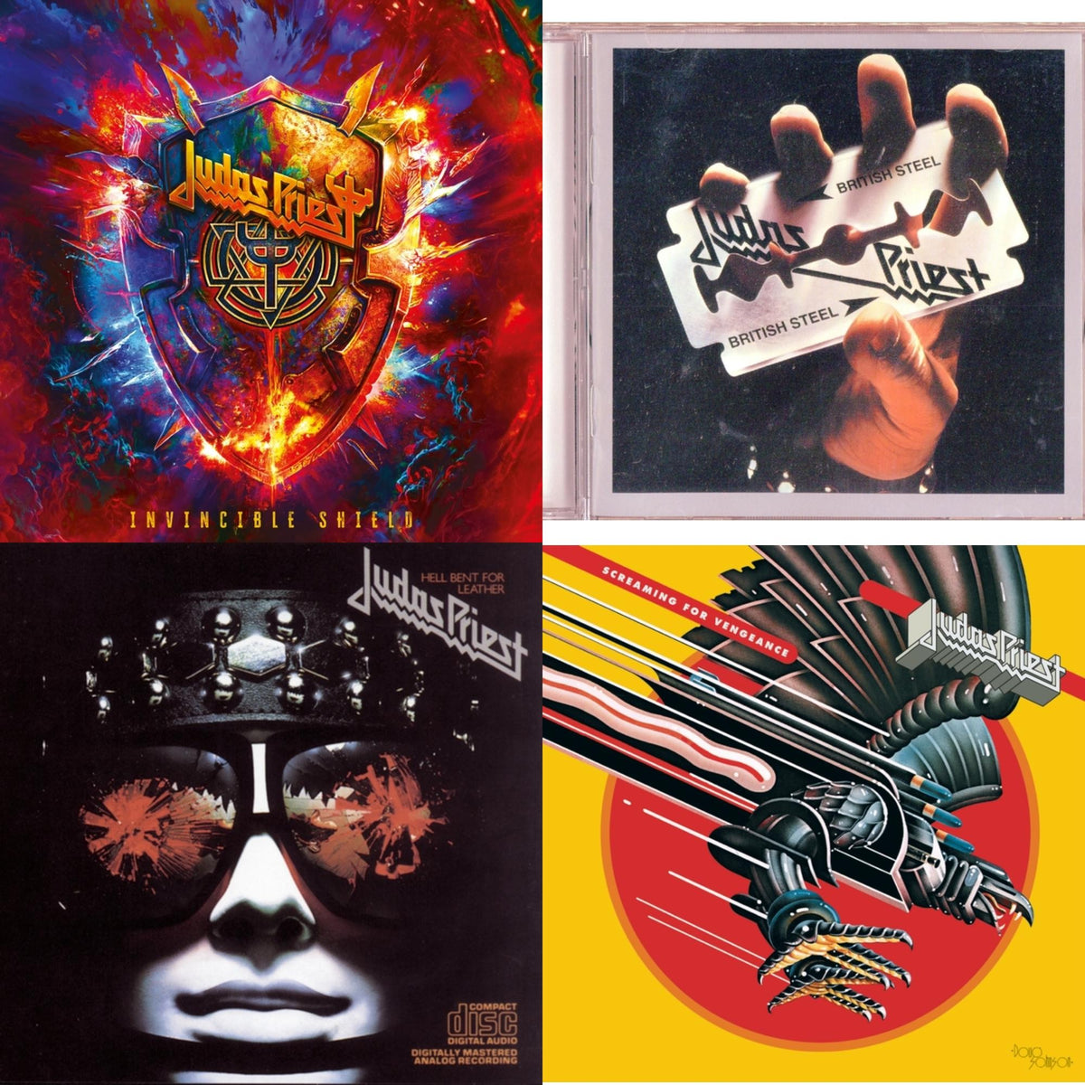 Invincible Shield & British Steel & Hell Bent For Leather & Screaming For Vengeance