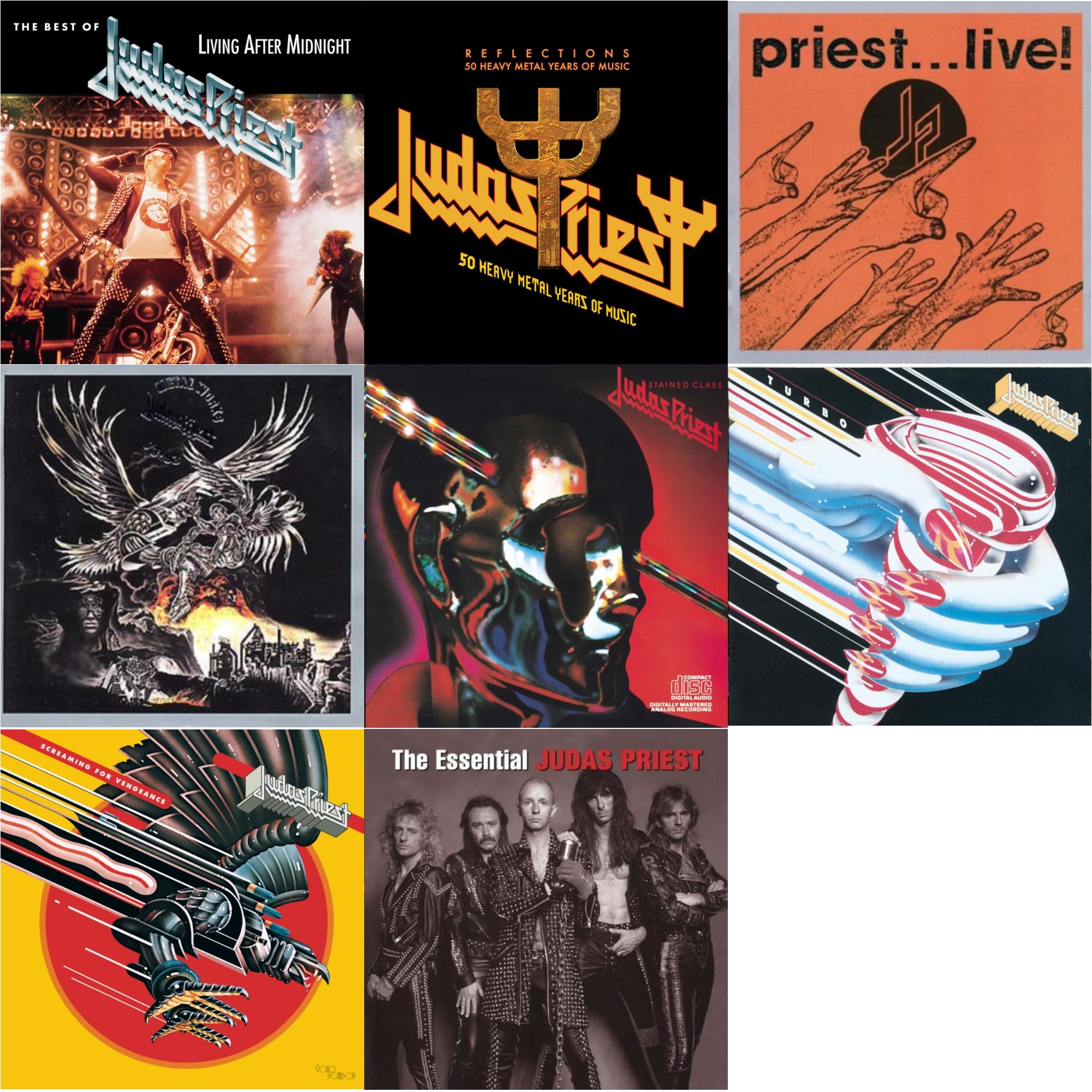 Best Of Judas Priest: Living After Midnight & Reflections - 50 Heavy Metal Years Of Music & Priest...Live! & Metal Works '73-'93 & Stained Class & Turbo & Screaming For Vengeance & Essential Judas Priest