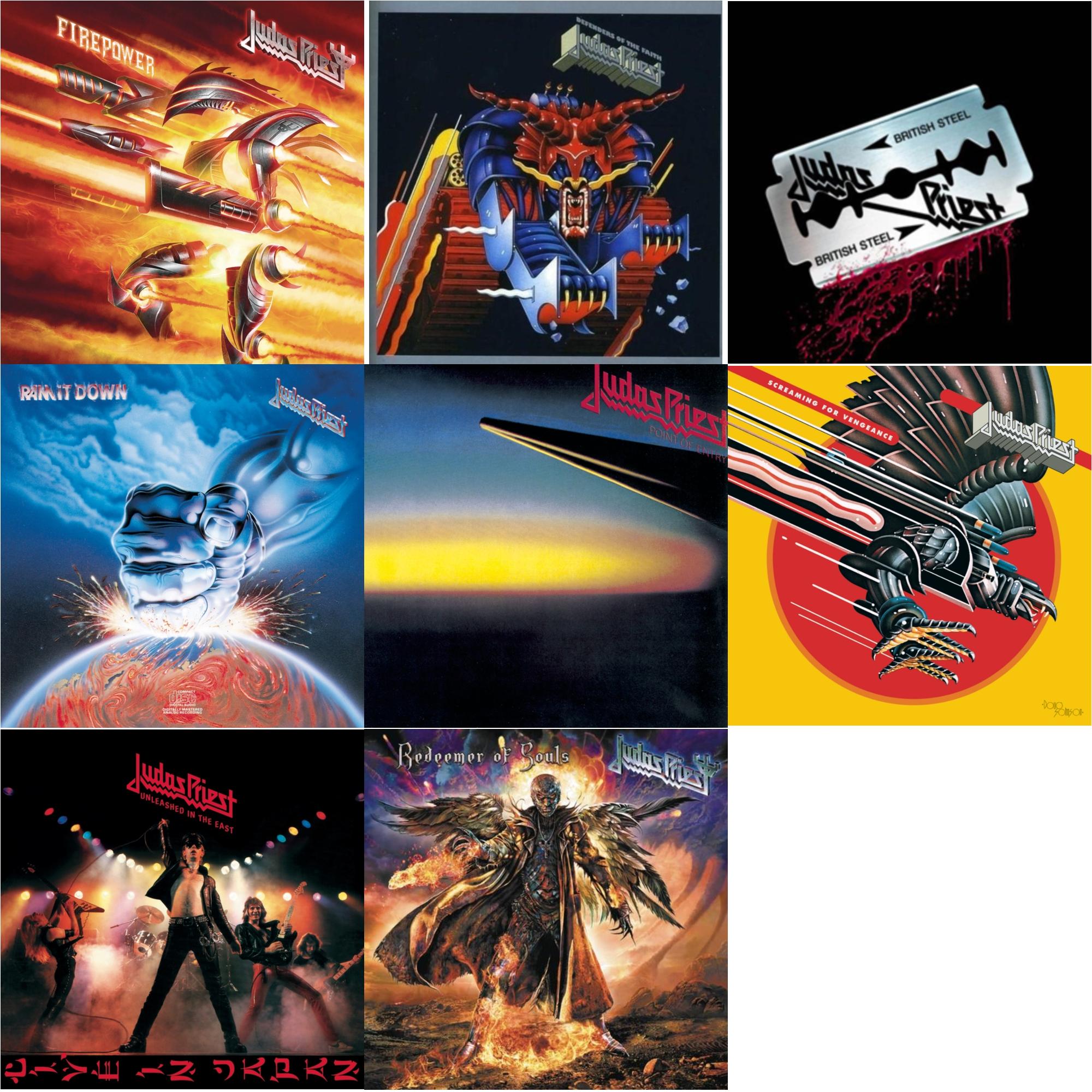 Firepower & Defenders Of The Faith & British Steel (30Th Anniversary Legacy Edition) & Ram It Down & Point Of Entry & Screaming For Vengeance & Unleashed In The East & Redeemer Of Souls