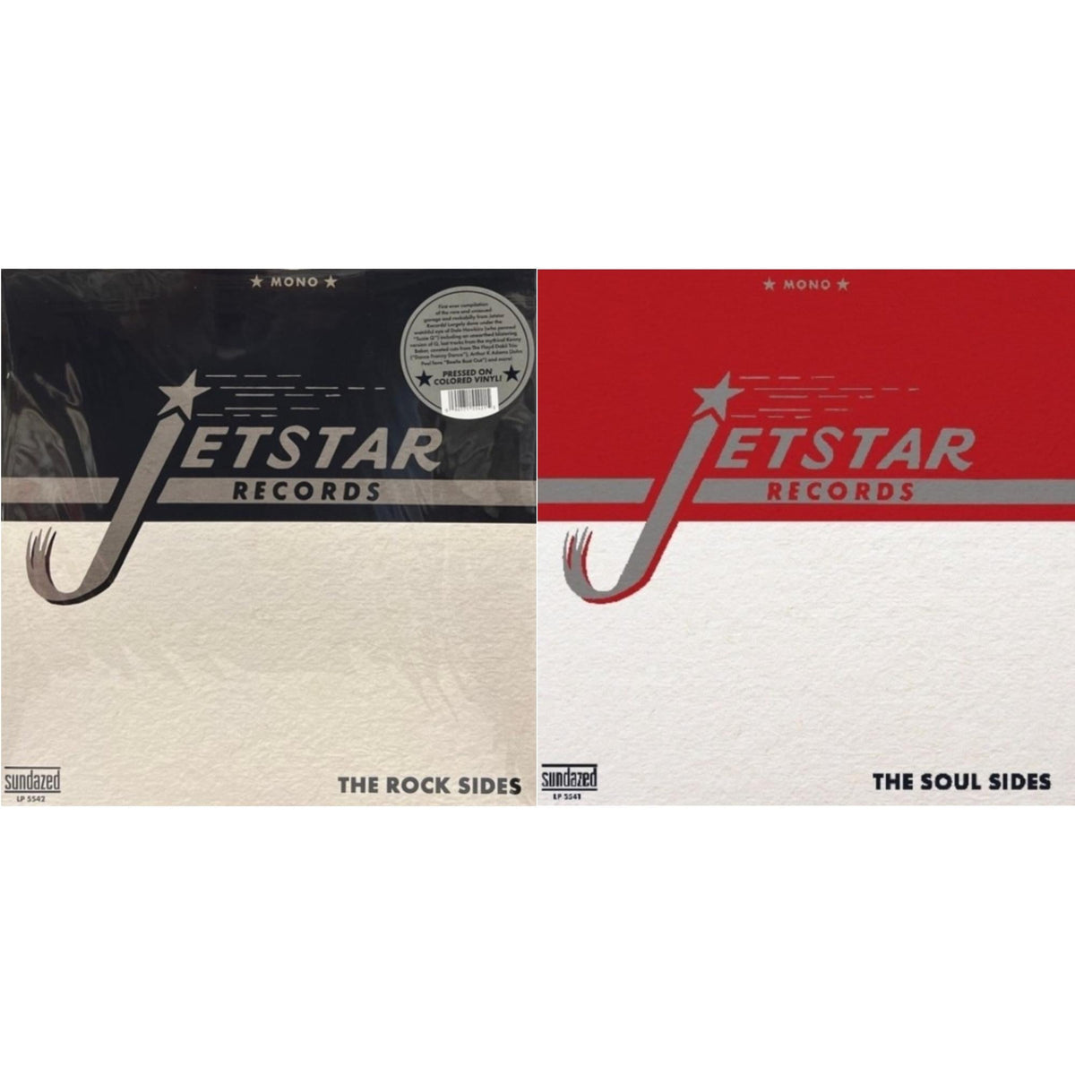 This is a 2 LP Vinyl SKU bundle.
1.This LP Vinyl is brand new.Format: LP VinylMusic Style: Garage RockThis item's title is: Rock Sides (Clear LP Vinyl)Artist: Jetstar RecordsLabel:  INC. SUNDAZED MUSICBarcode: 090771554215Release Date: 4/23/2022
2.This LP Vinyl is brand new.