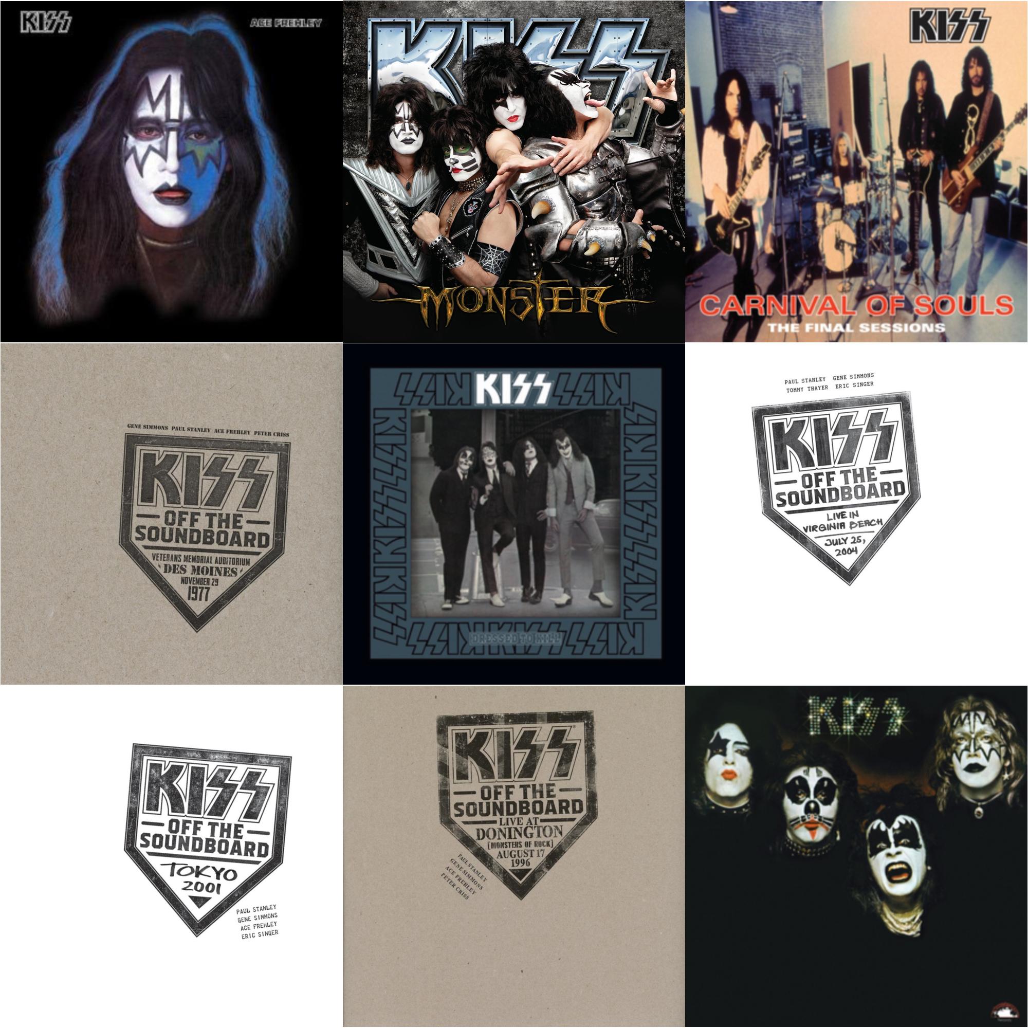 This is a 9 LP Vinyl SKU bundle.
1.This LP Vinyl is brand new.Format: LP VinylMusic Style: Hard RockThis item's title is: Kiss Off The Soundboard: Tokyo 2001 (3LP)Artist: KissLabel: UMEBarcode: 602435345574Release Date: 6/11/2021
2.This LP Vinyl is brand new.