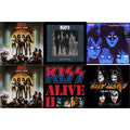 Love Gun (Tangerine/Aqua Splatter LP Vinyl) & Dressed To Kill & Creatures Of Night & Love Gun & Alive Ii & Kissworld - The Best Of Kiss (2 LP)