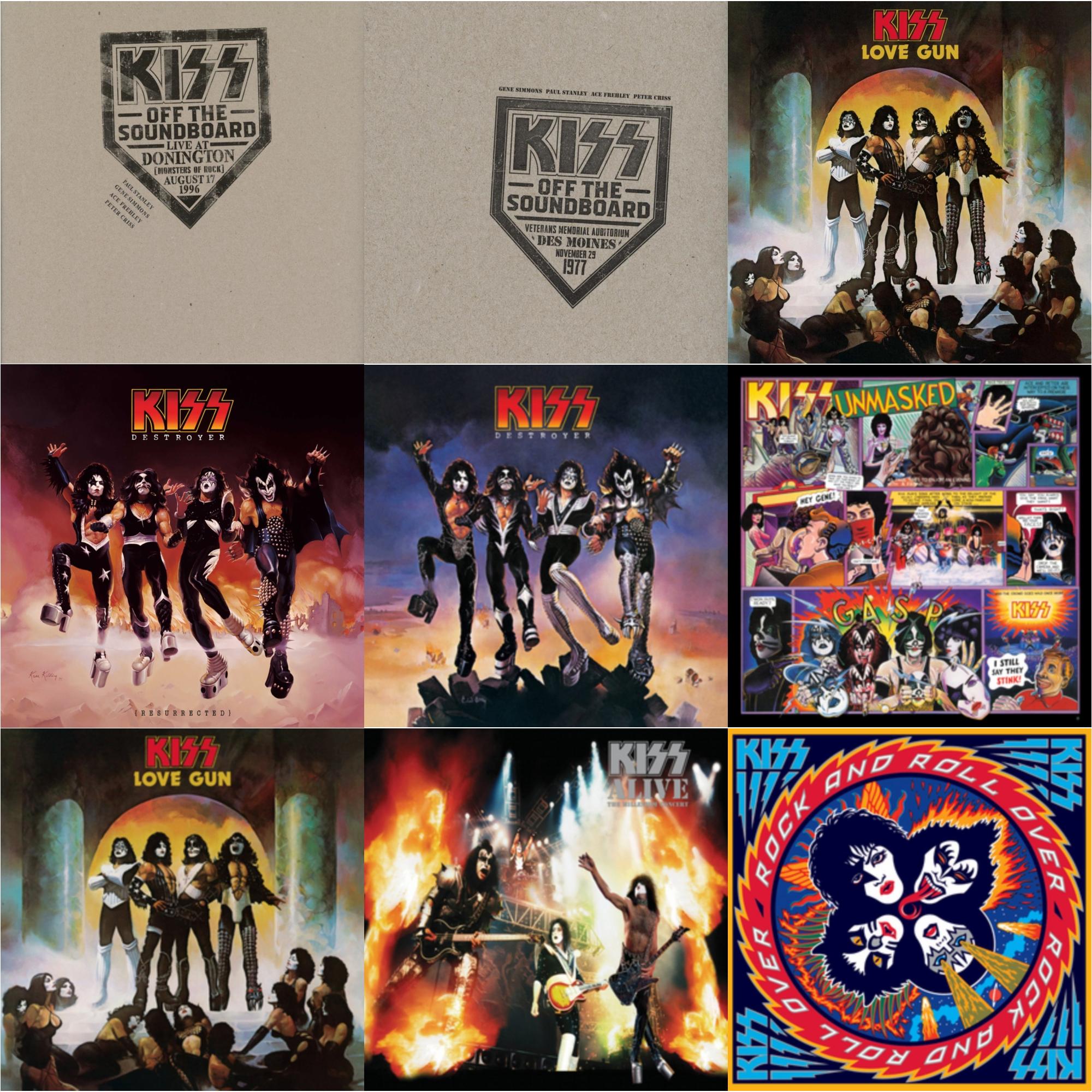 This is a 9 LP Vinyl SKU bundle.
1.This LP Vinyl is brand new.Format: LP VinylThis item's title is: Kiss Off The Soundboard: Donington 1996 (Live) (3LP)Artist: KissLabel: UMEBarcode: 602445248384Release Date: 6/10/2022
2.This LP Vinyl is brand new.