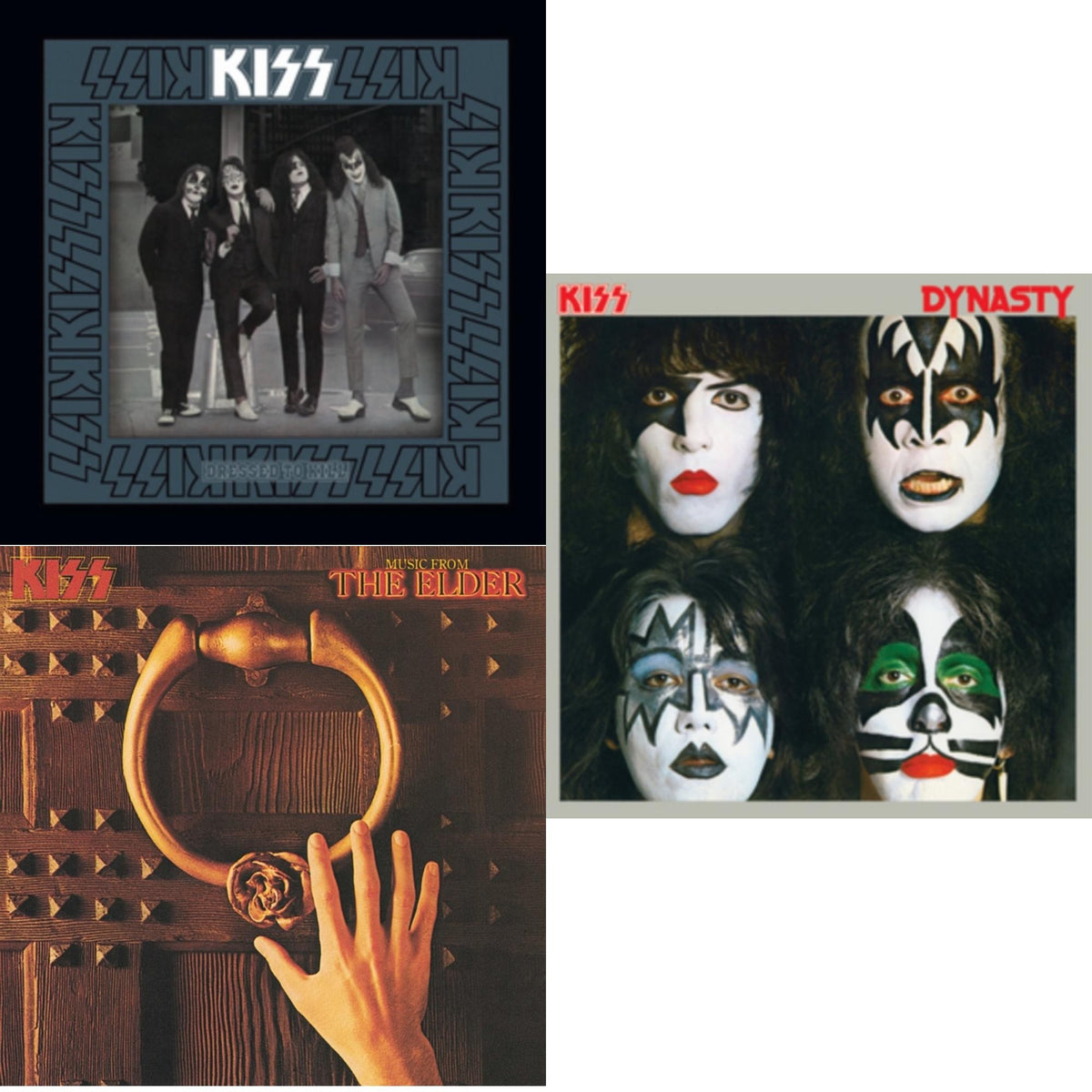 Kiss - Music From The Elder (Half-Speed Master/Clear LP Vinyl/180G) & Dynasty & Dressed To Kill