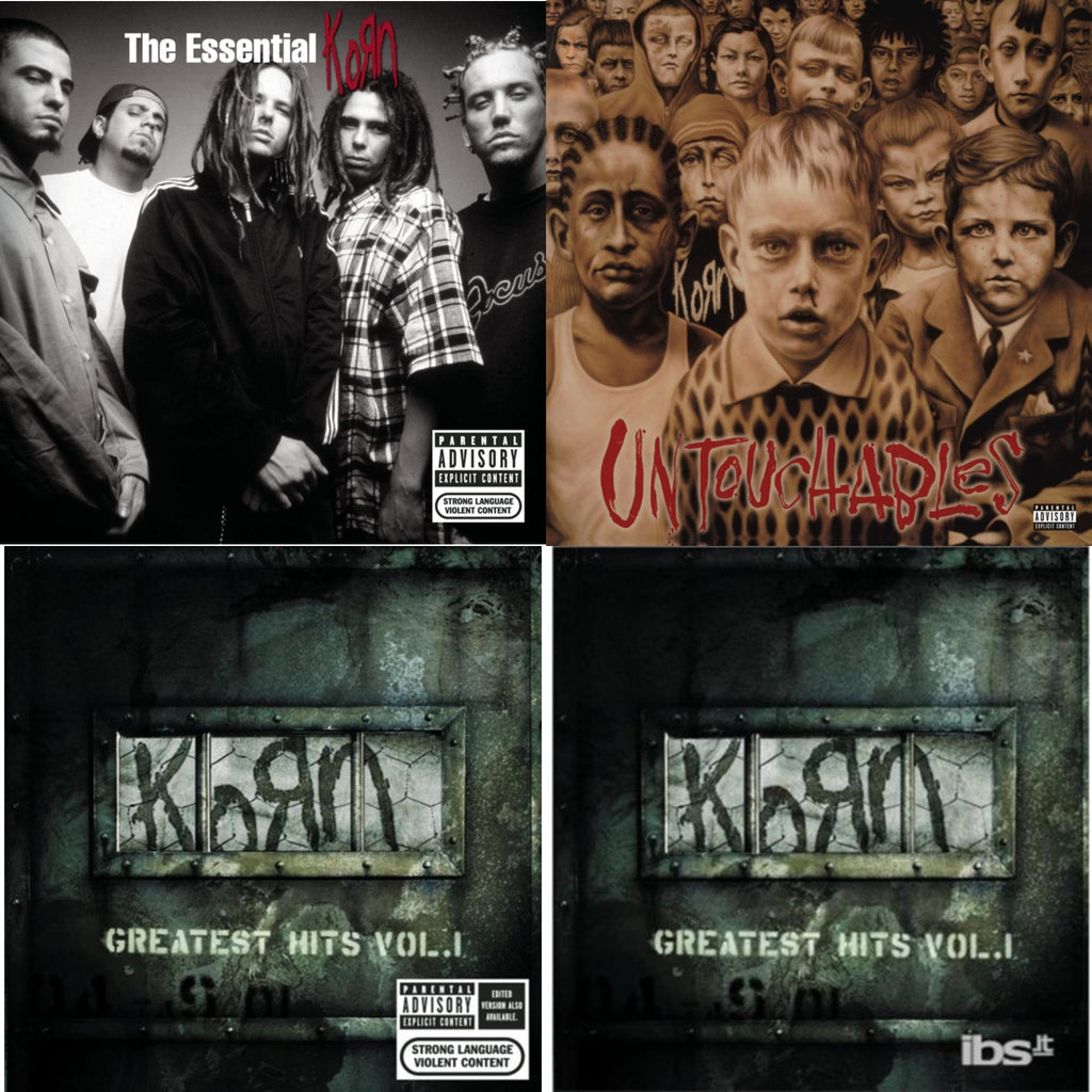 This is a 4 CD SKU bundle.
1.This CD is brand new.Format: CDThis item's title is: Essential KornArtist: KornLabel: LEGACYBarcode: 886978438829Release Date: 5/10/2011
2.This CD is brand new.
