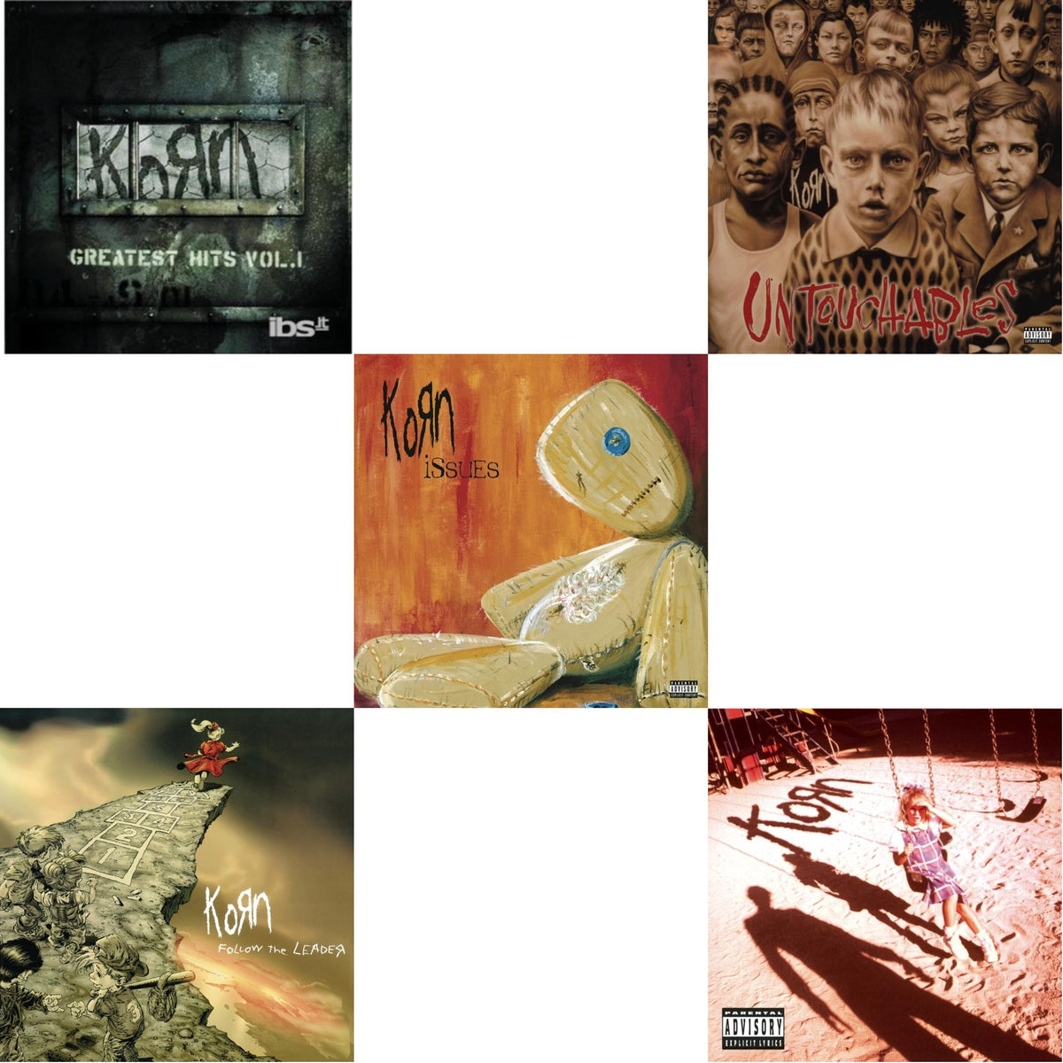 Greatest Hits Vol.1 & Korn (Explicit) & Issues (Explicit) & Untouchables & Follow The Leader