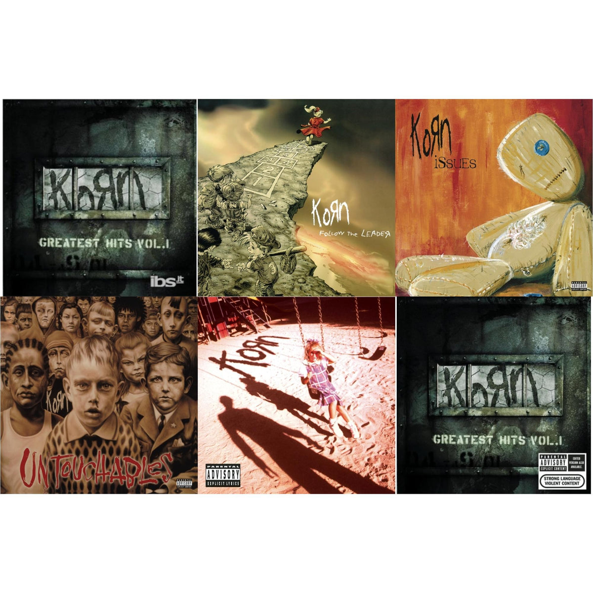Greatest Hits Vol.1 & Greatest Hits Vol.1 & Korn (Explicit) & Issues (Explicit) & Untouchables & Follow The Leader