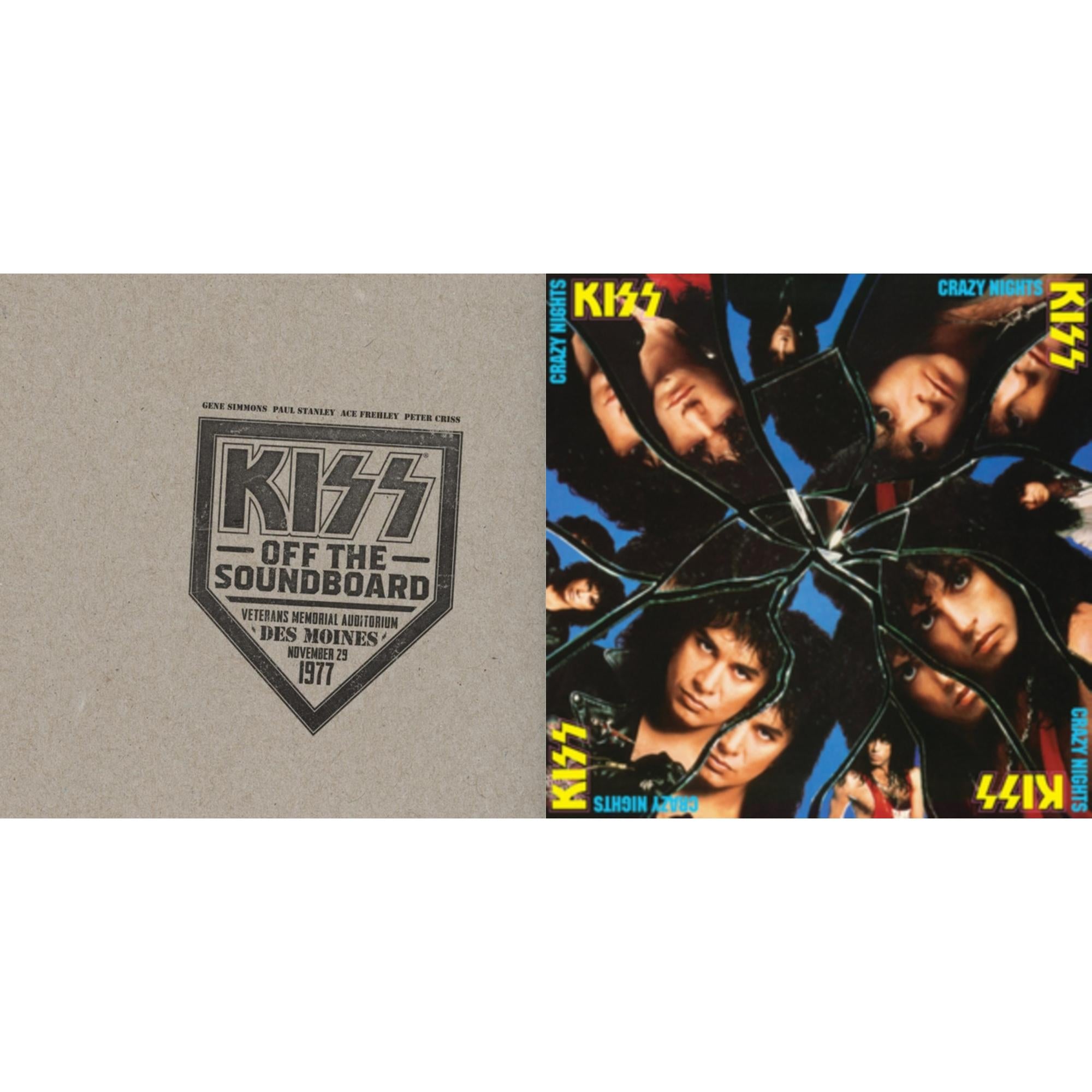 Kiss Off The Soundboard: Live In Des Moines (2LP) & Crazy Nights