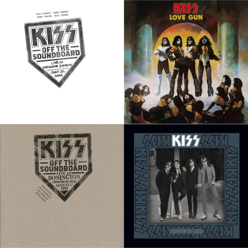 Kiss Off The Soundboard: Live In Virginia Beach (3LP) & Kiss Off The Soundboard: Donington 1996 (Live) (3LP) & Dressed To Kill & Love Gun